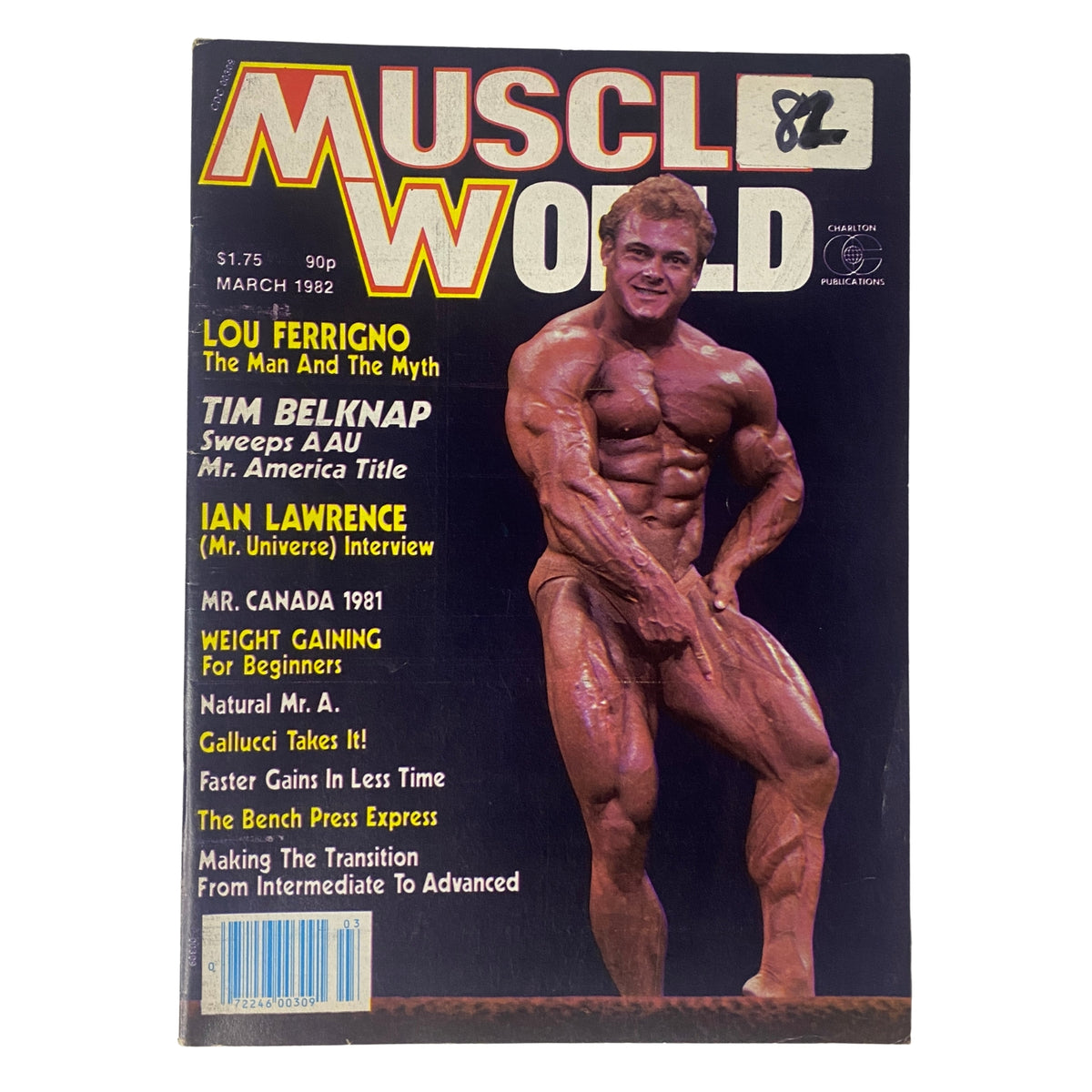 Muscle World March 1982 Tim Belknap Vintage Magazine
