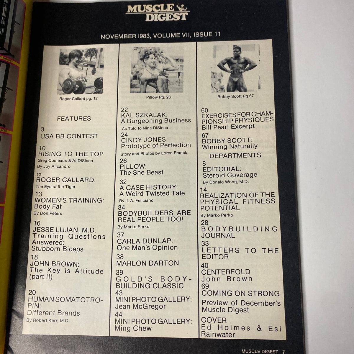 Muscle Digest Nov 1983 Ed Holmes