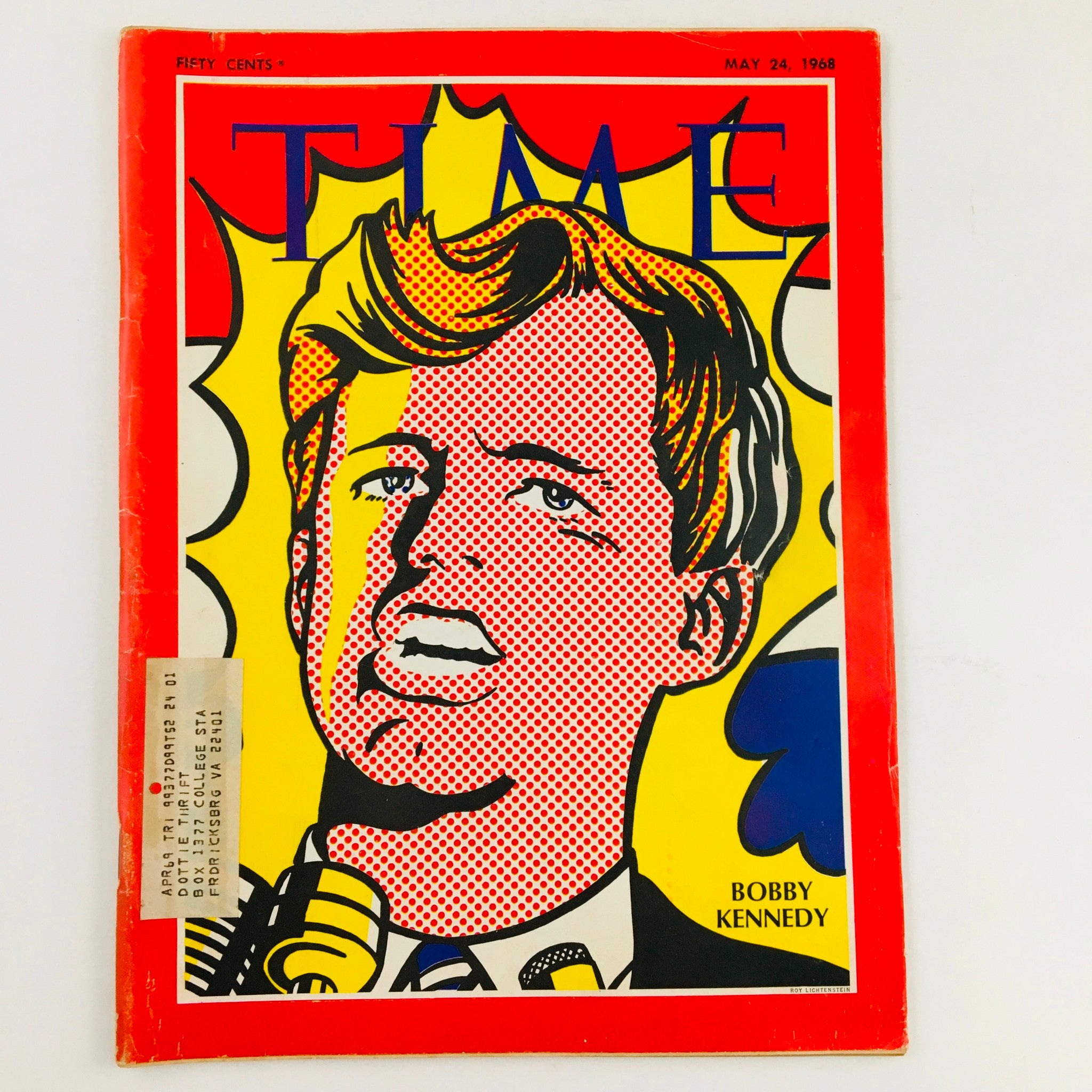 Time Magazine May 24 1968 Vol. 91 No. 21 Bobby Kennedy in Cartoonish Photo