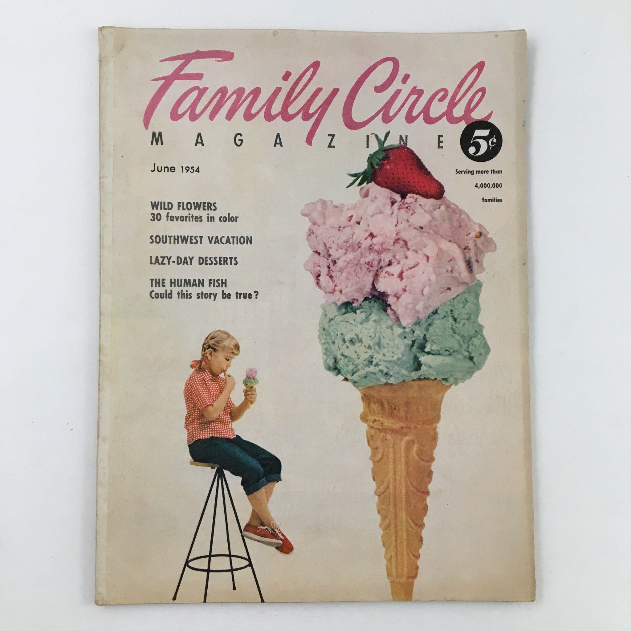 Family Circle Magazine June 1954 The Human Fish This Story Be True No Label