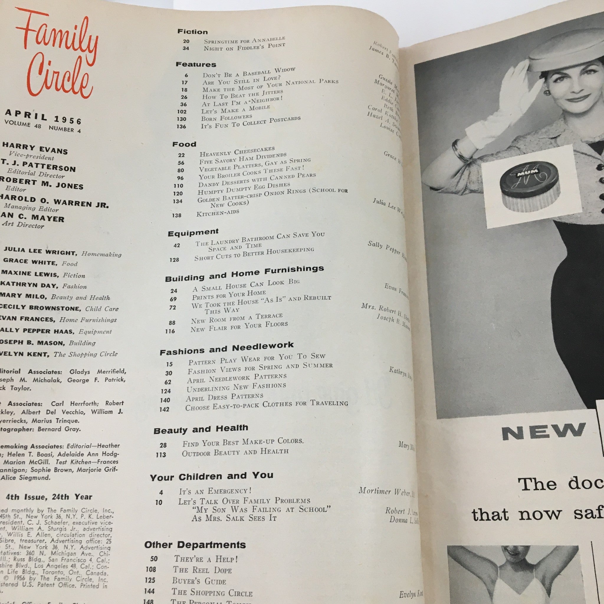 Family Circle Magazine April 1956 How Eddie Cantor Beats The Jitters No Label