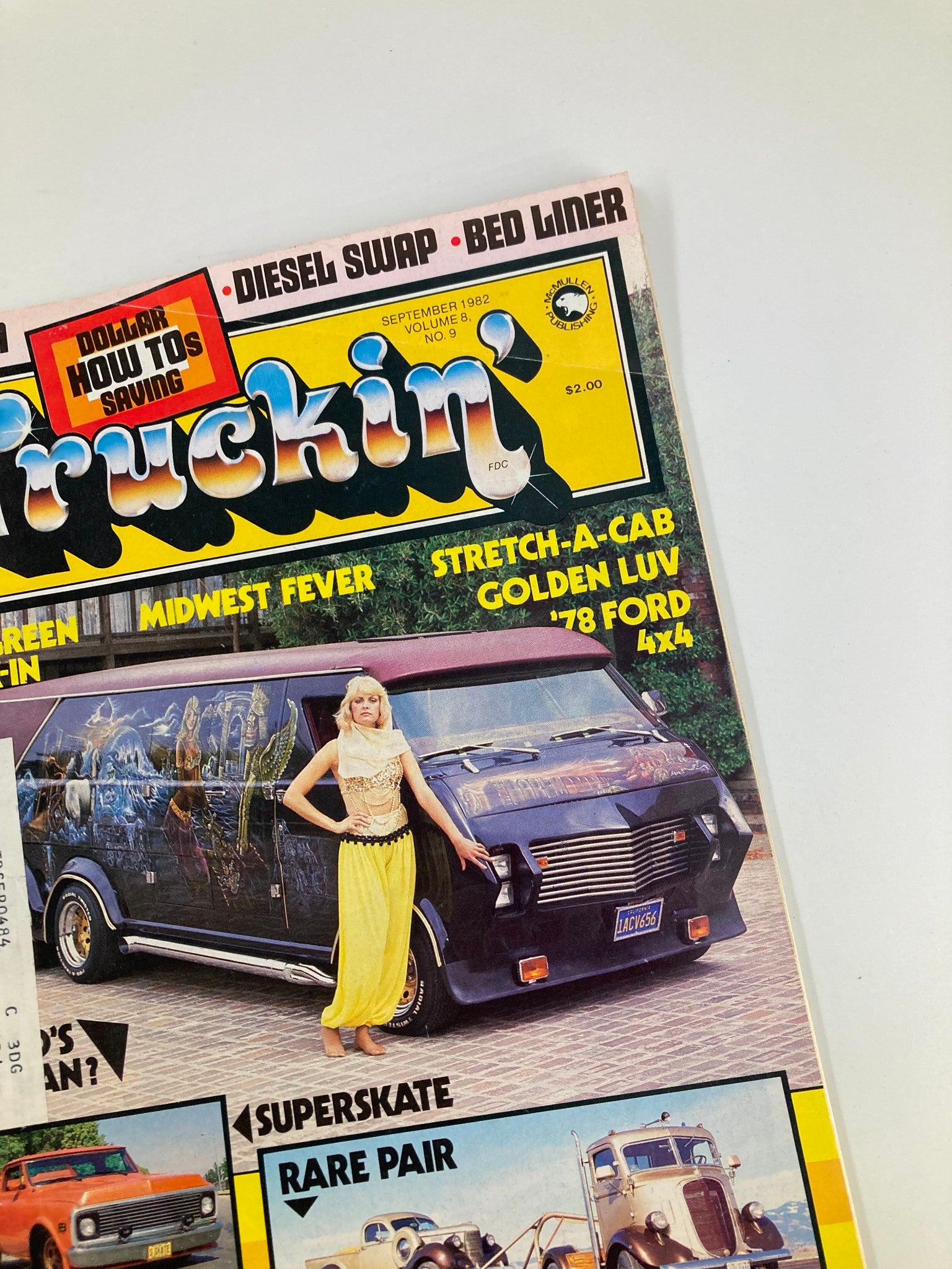 VTG Truckin Magazine September 1982 Stretch-a-Cab Golden Luv '78 Ford 4x4