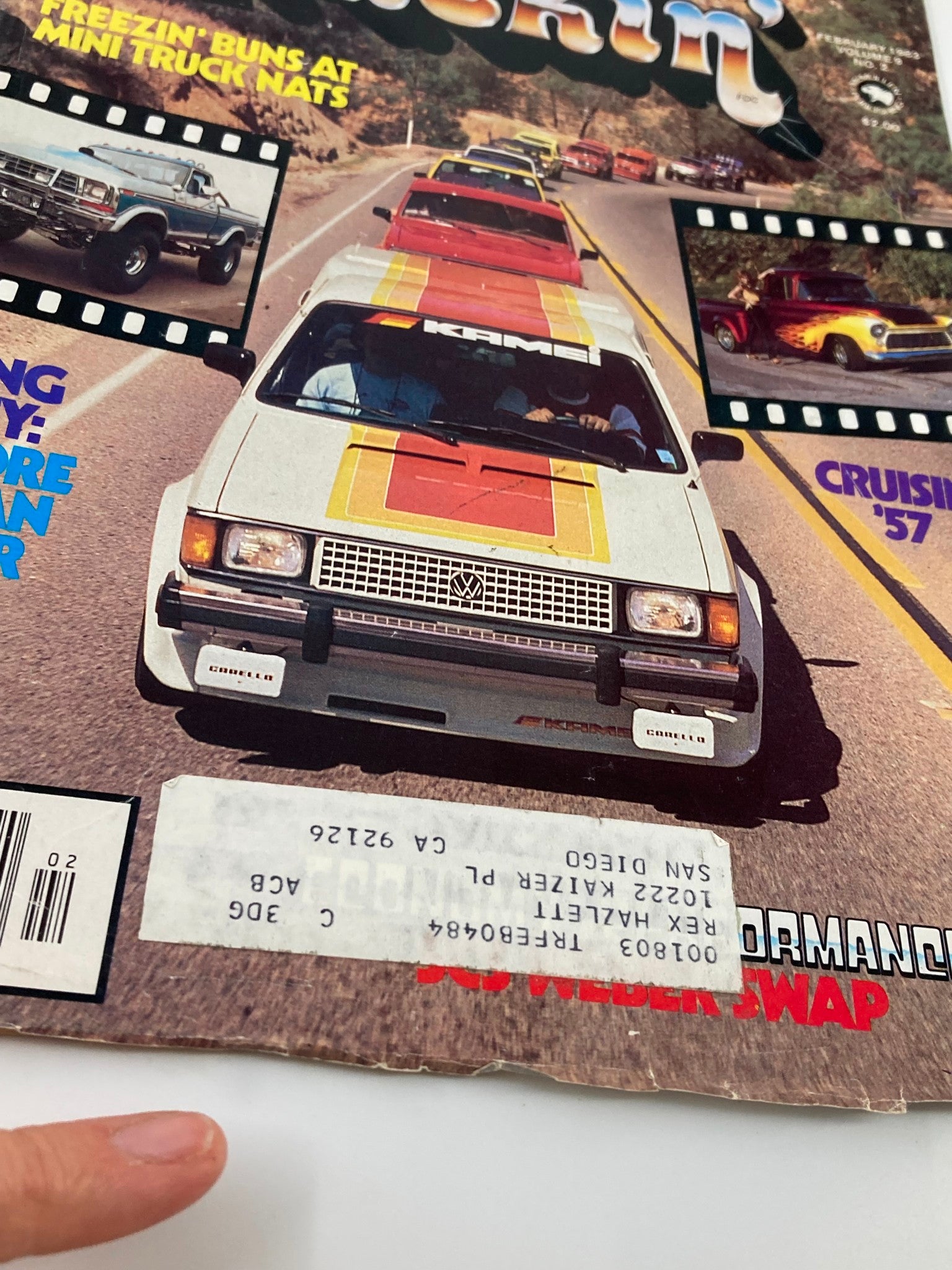 VTG Truckin Magazine February 1983 Freezin' Buns at Mini Truck Nats