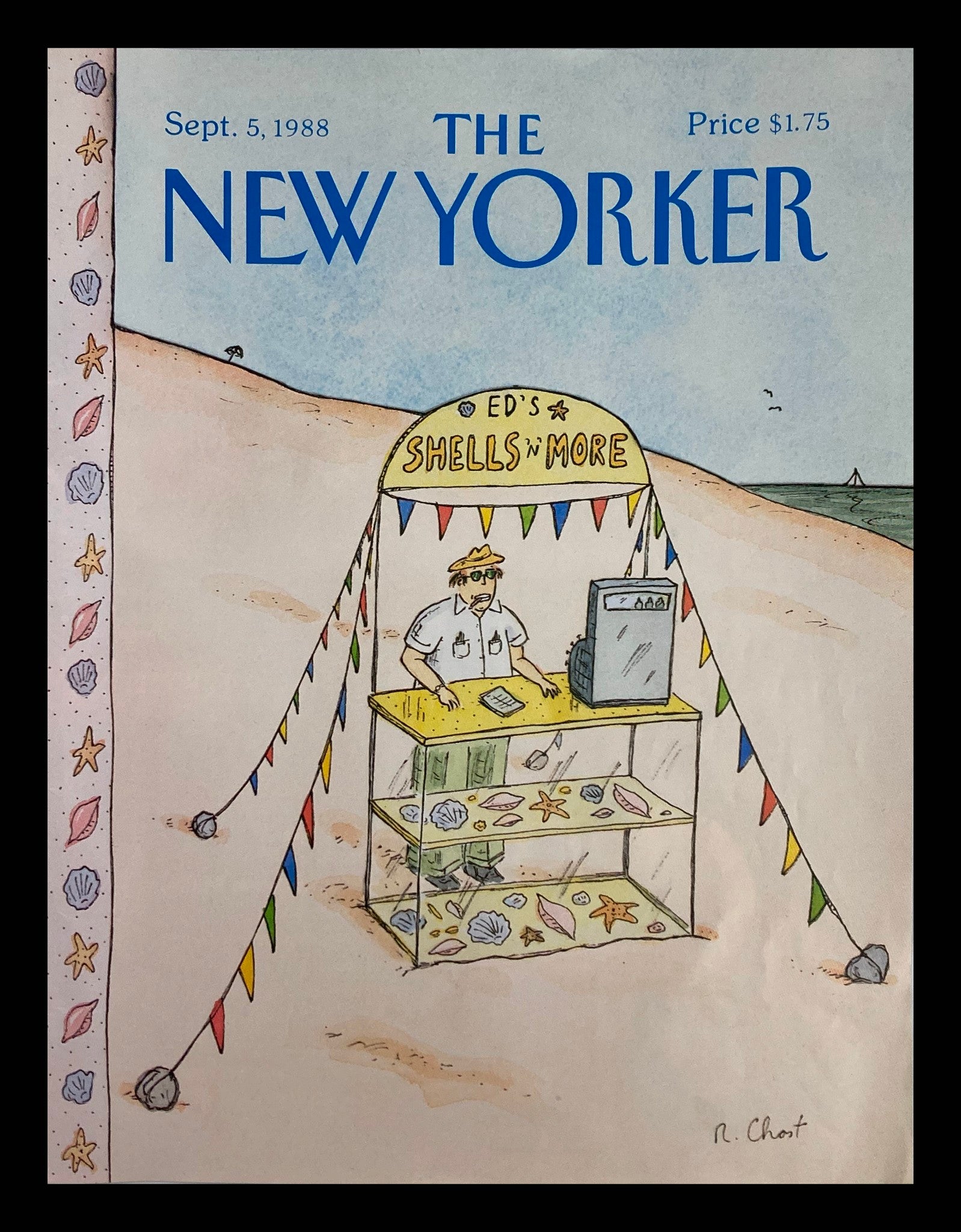 COVER ONLY The New Yorker September 5 1988 Ed's Shells and More by Roz Chast