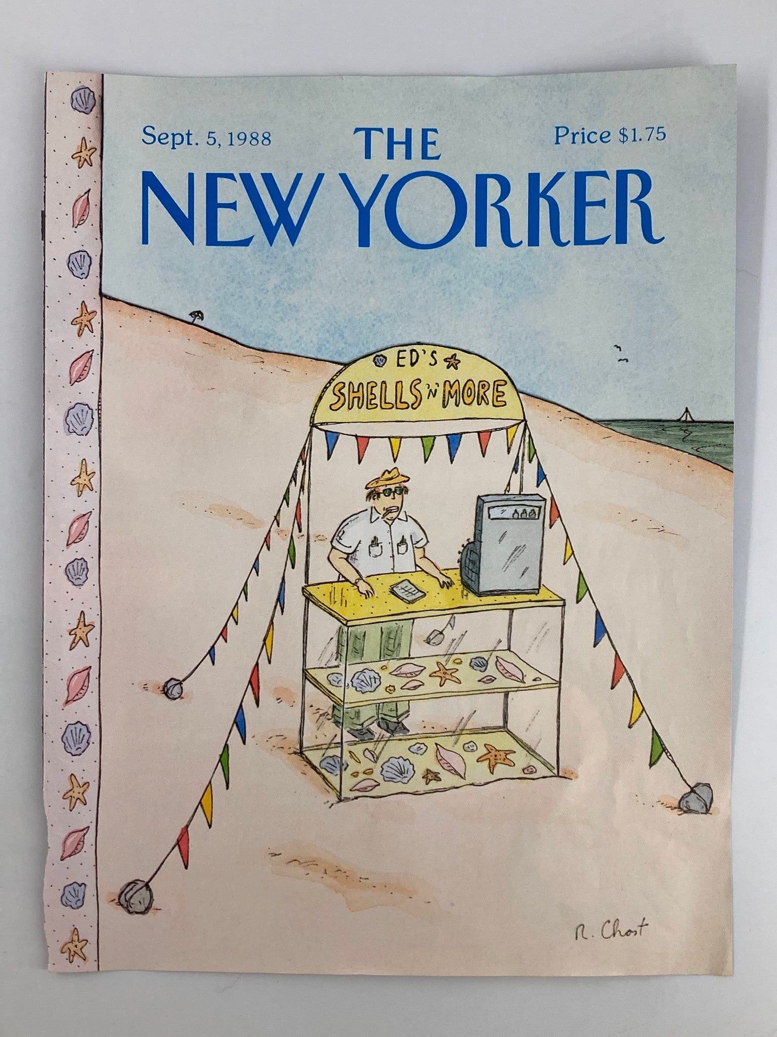 COVER ONLY The New Yorker September 5 1988 Ed's Shells and More by Roz Chast