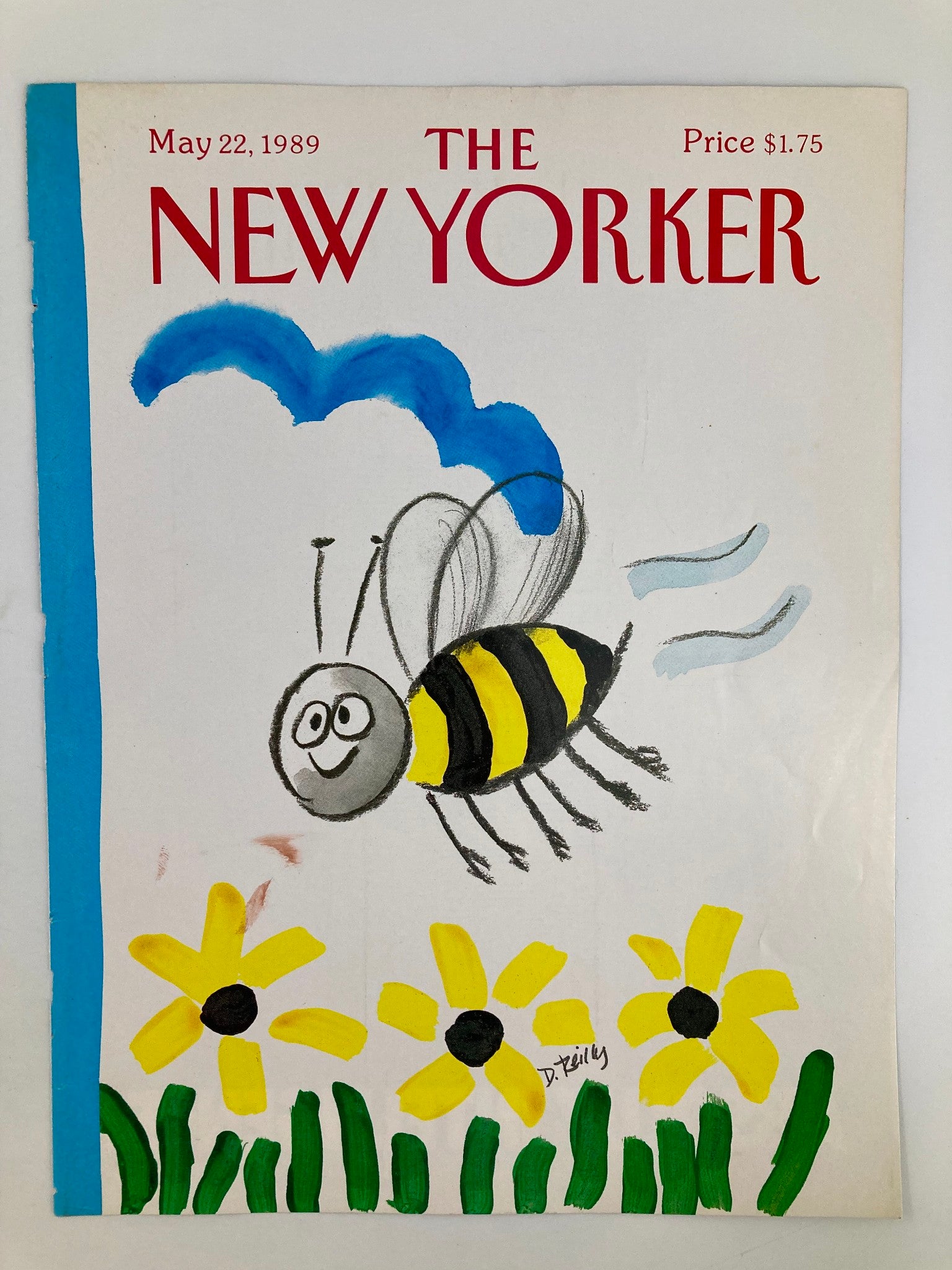 COVER ONLY The New Yorker May 22 1989 Bumble Bee by Donald Reilly