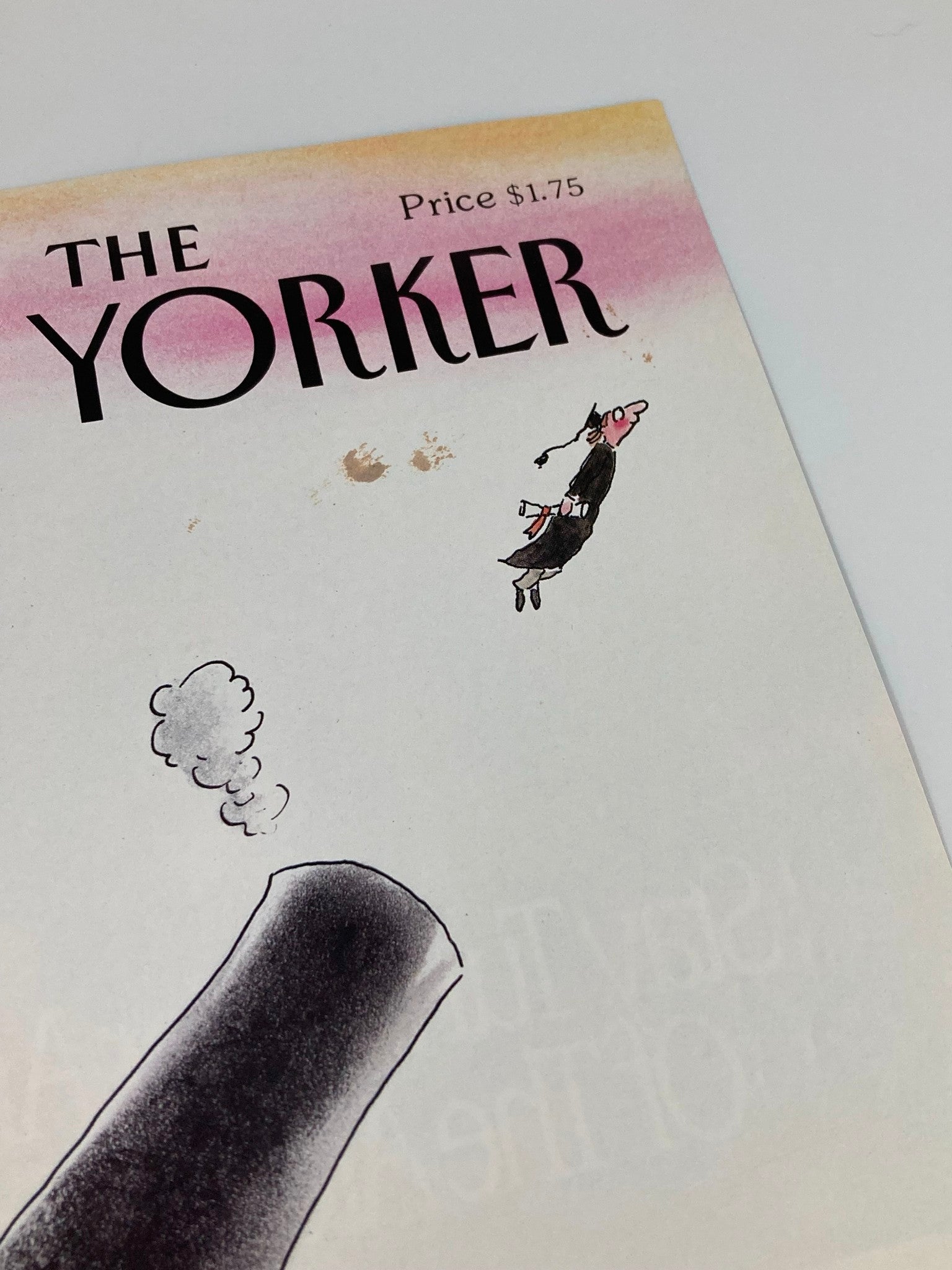 COVER ONLY The New Yorker June 4 1990 Graduate with Cannon by Arnie Levin