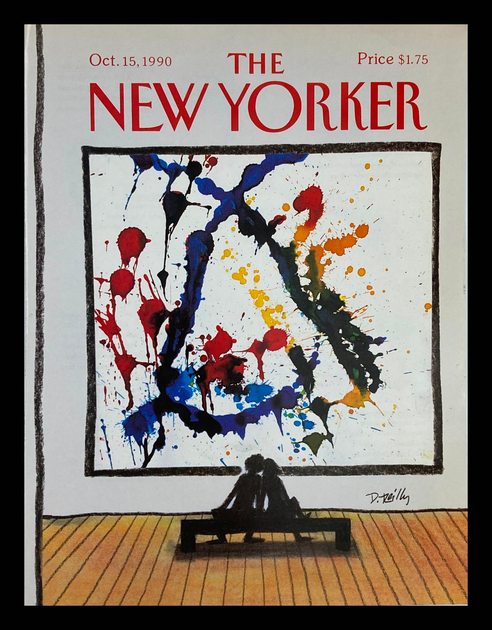 COVER ONLY The New Yorker October 15 1990 Love and Art by Donald Reilly