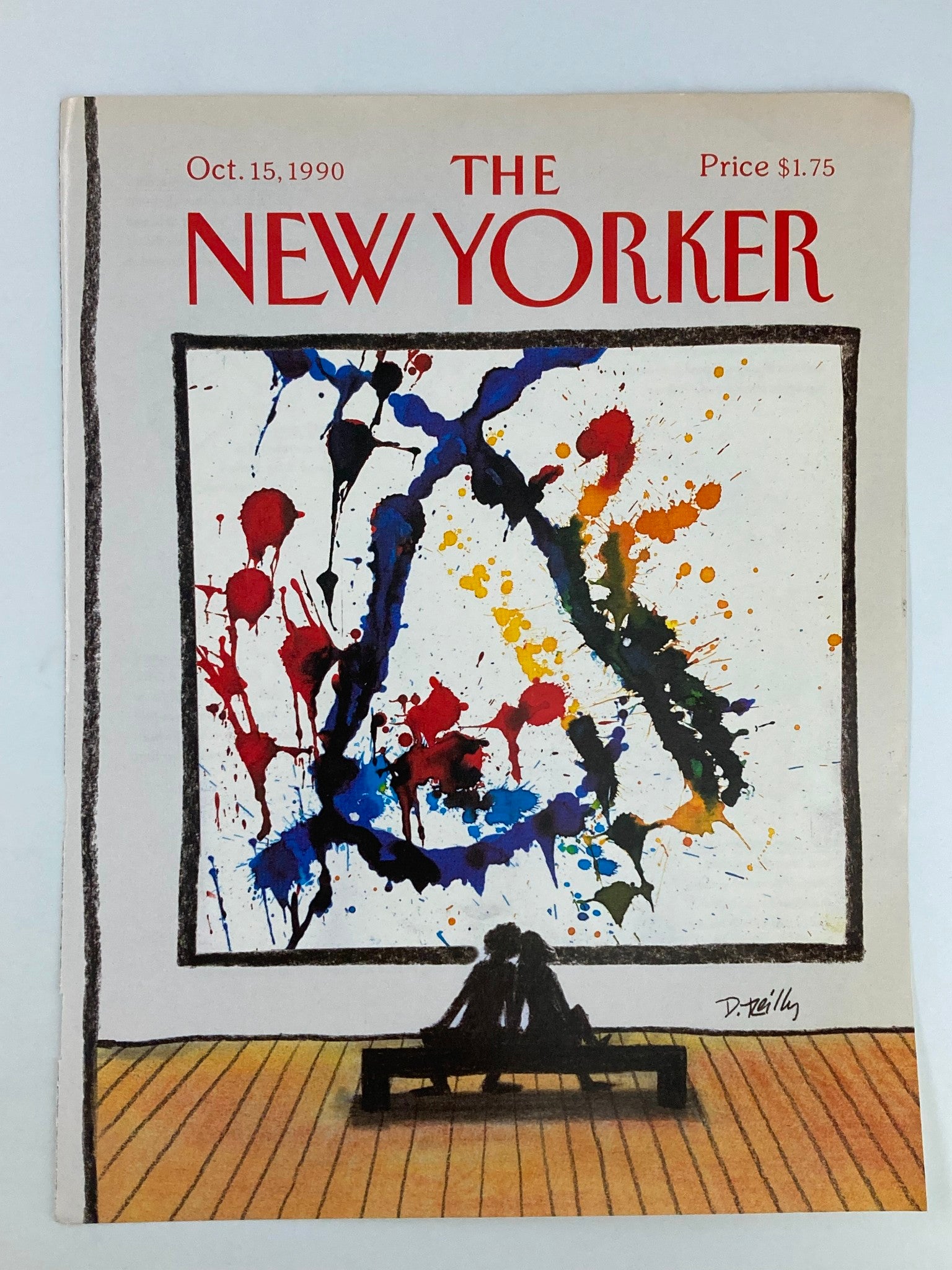 COVER ONLY The New Yorker October 15 1990 Love and Art by Donald Reilly