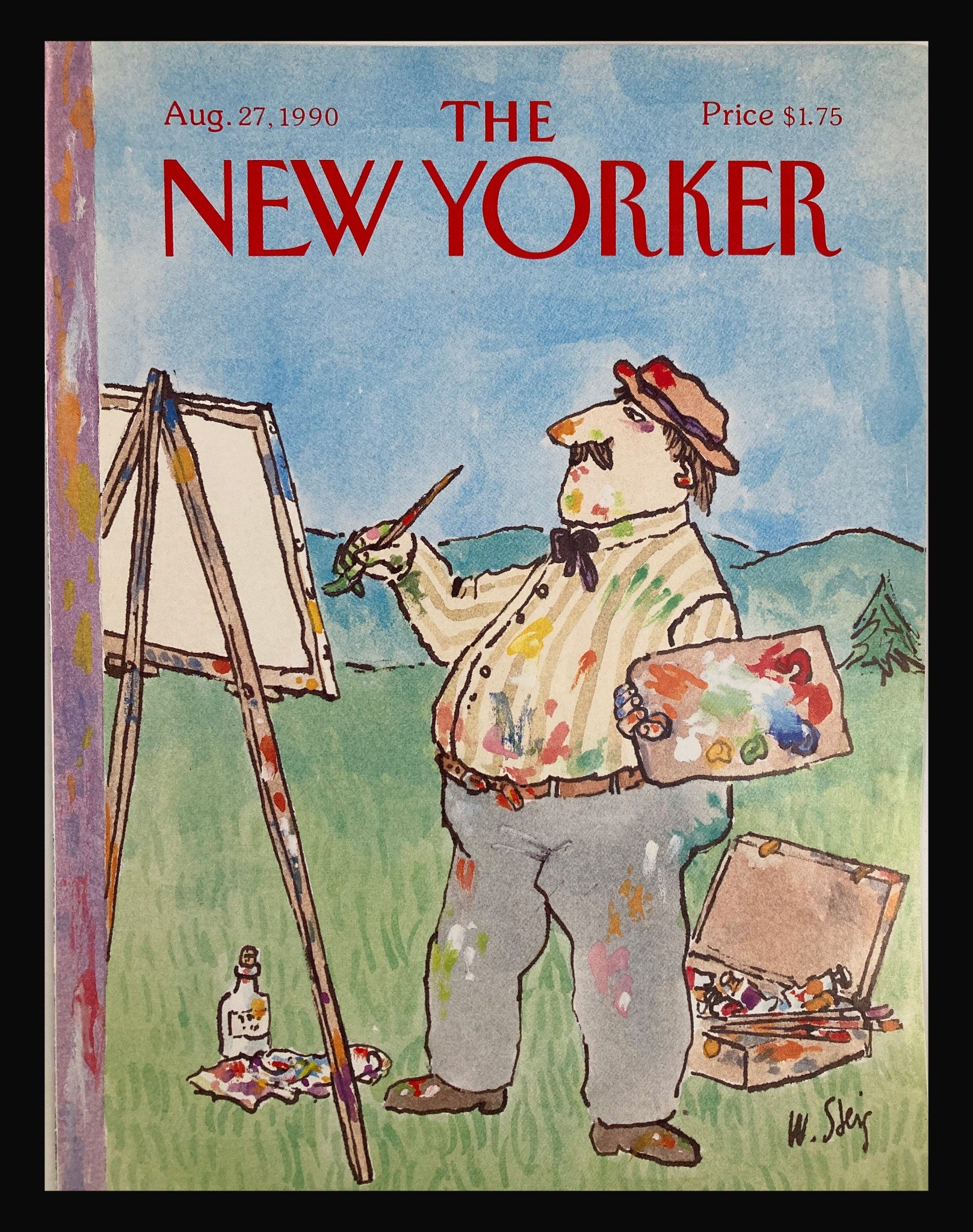 COVER ONLY The New Yorker August 27 1990 An Artist Paints by William Steig