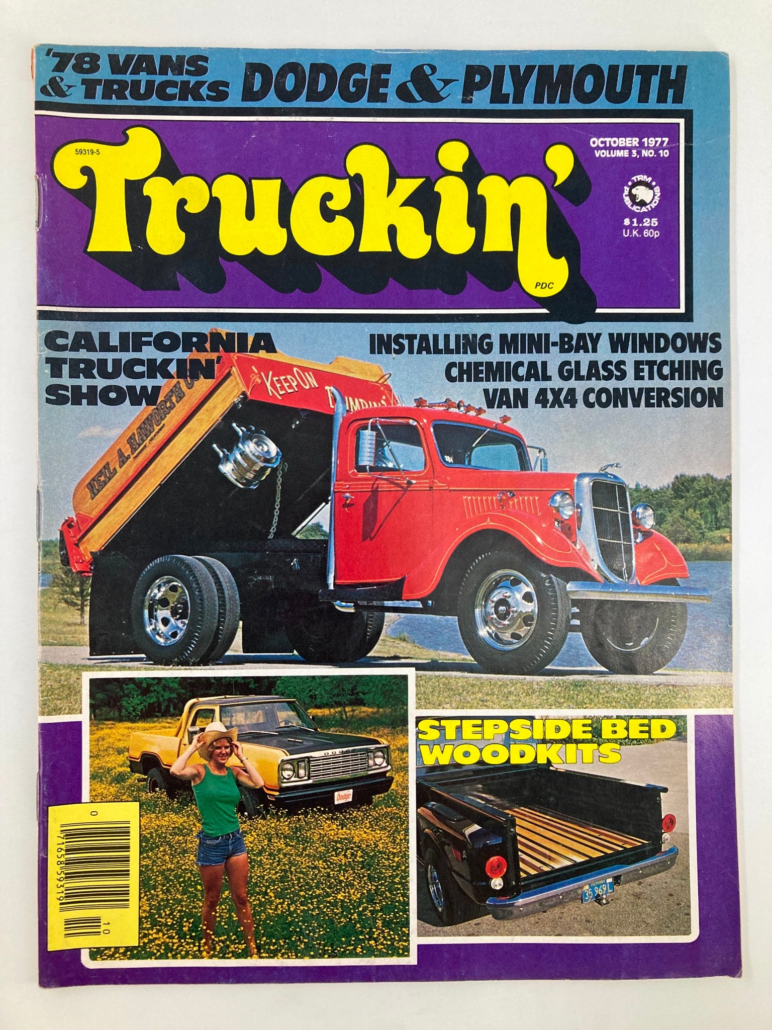 VTG Truckin Magazine October 1977 Installing Mini-Bay Windows No Label