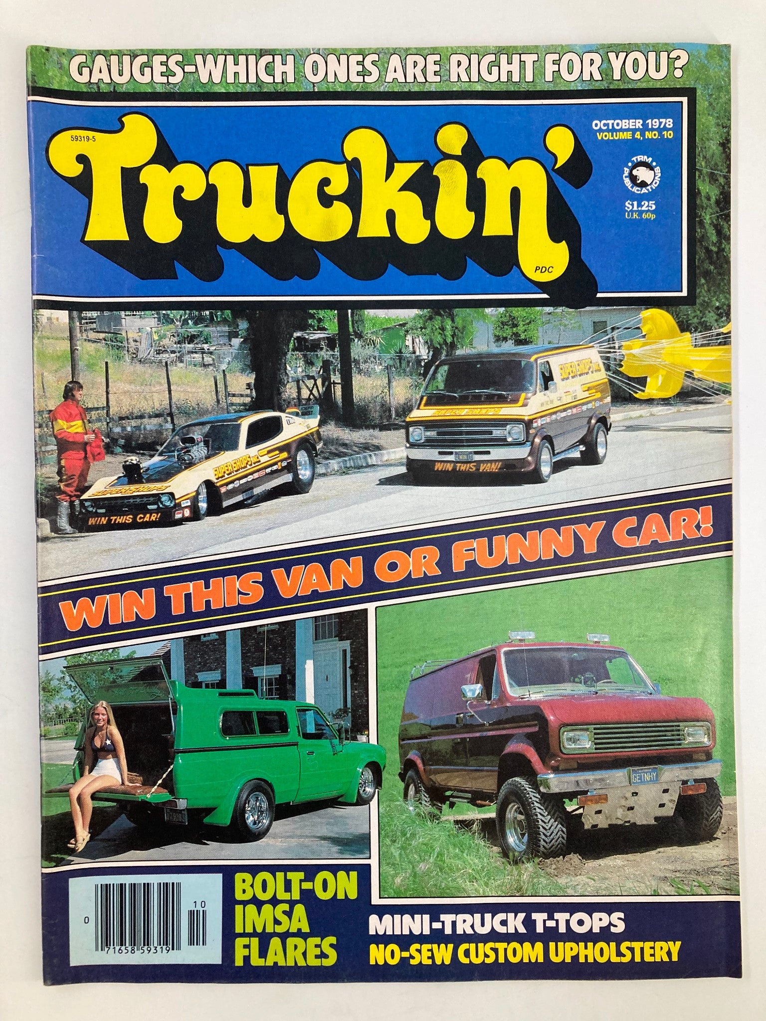 VTG Truckin Magazine October 1978 Mini-Truck T-Tops No-Sew Custom No Label