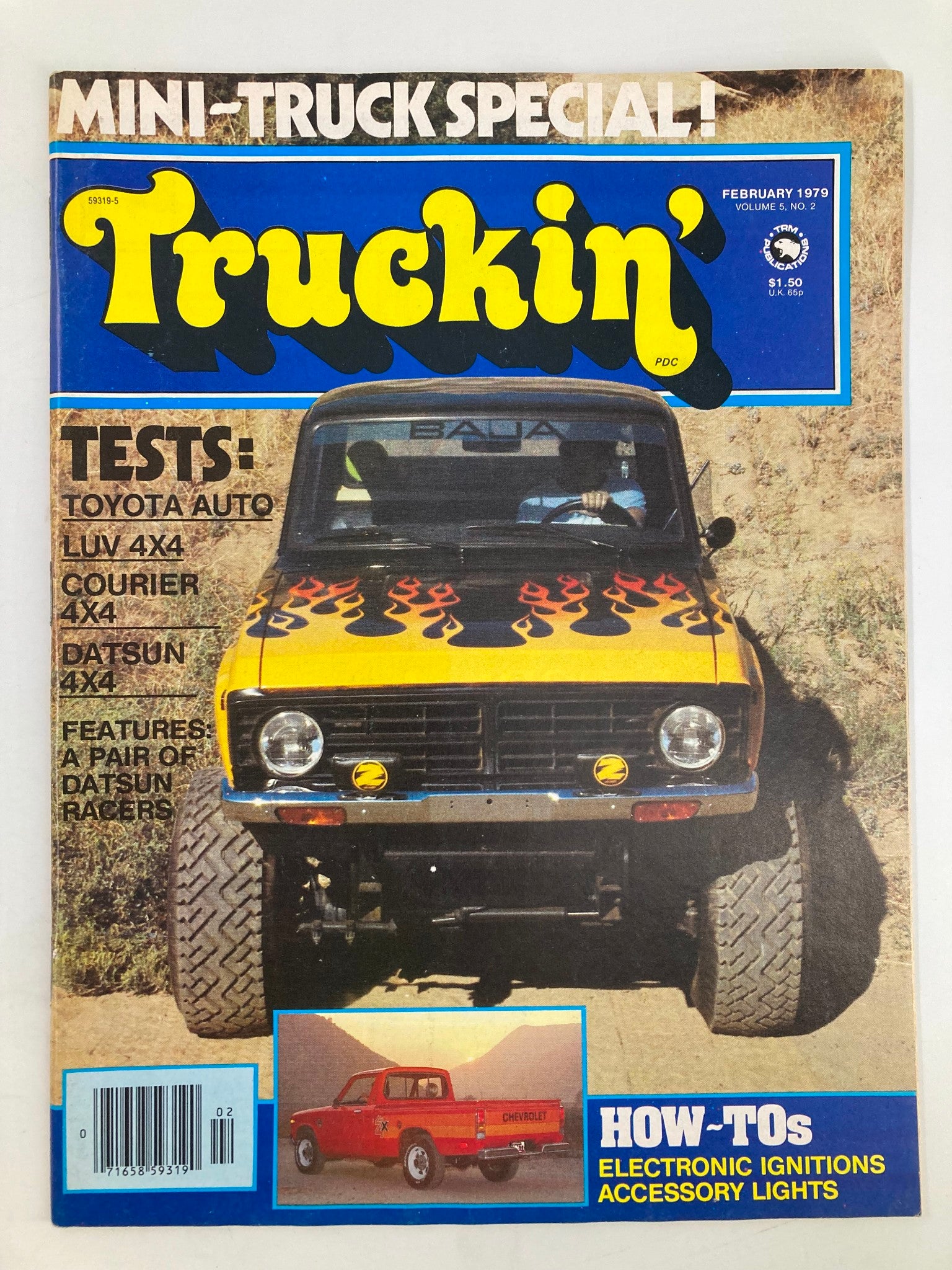 VTG Truckin Magazine February 1979 Toyota Auto Luv 4x4 Tests No Label