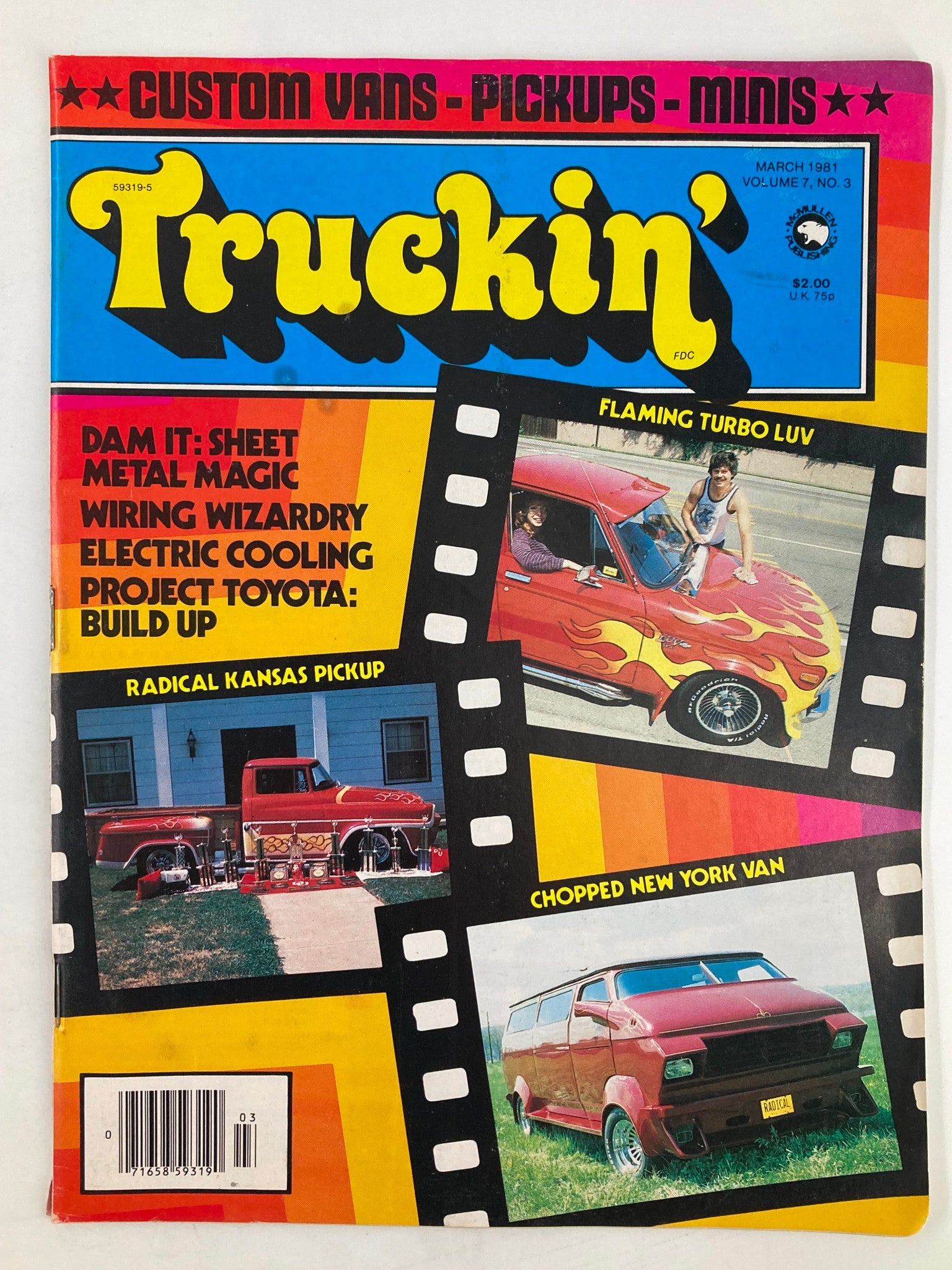 VTG Truckin Magazine March 1981 Steve Crotteau and Chip Scallo No Label