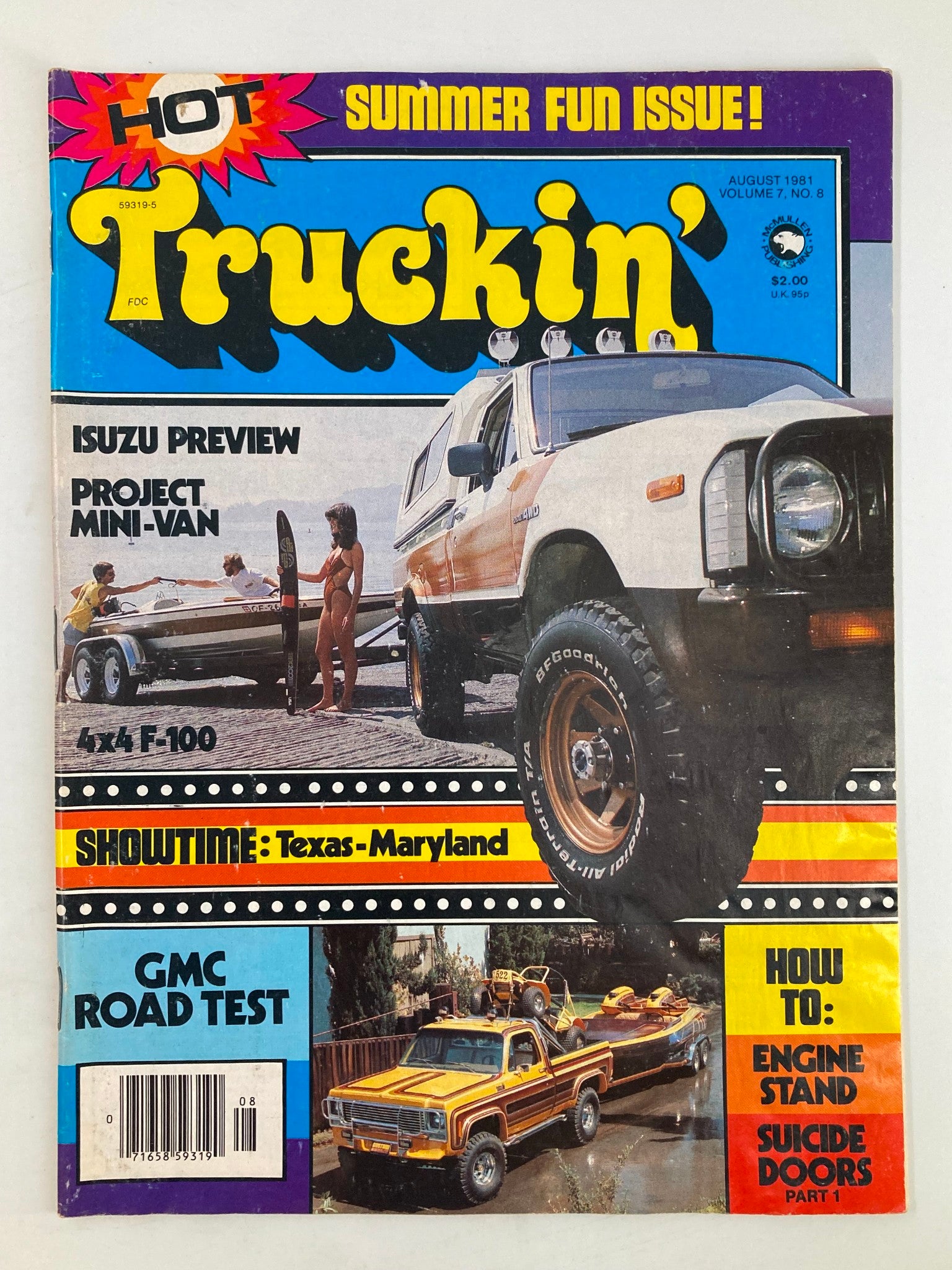 VTG Truckin Magazine August 1981 Frank G. Bonelli Regional Park No Label