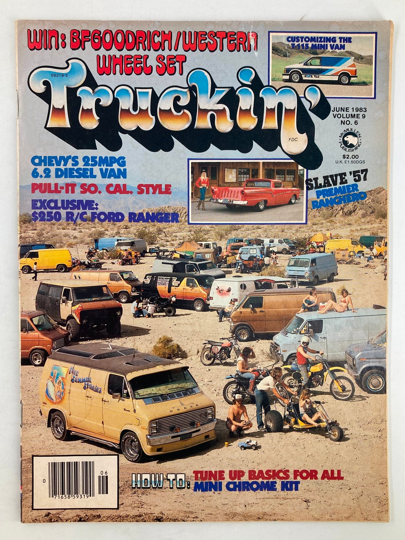 VTG Truckin Magazine June 1983 Tune Up Basics For All Mini Chrome Kit No Label