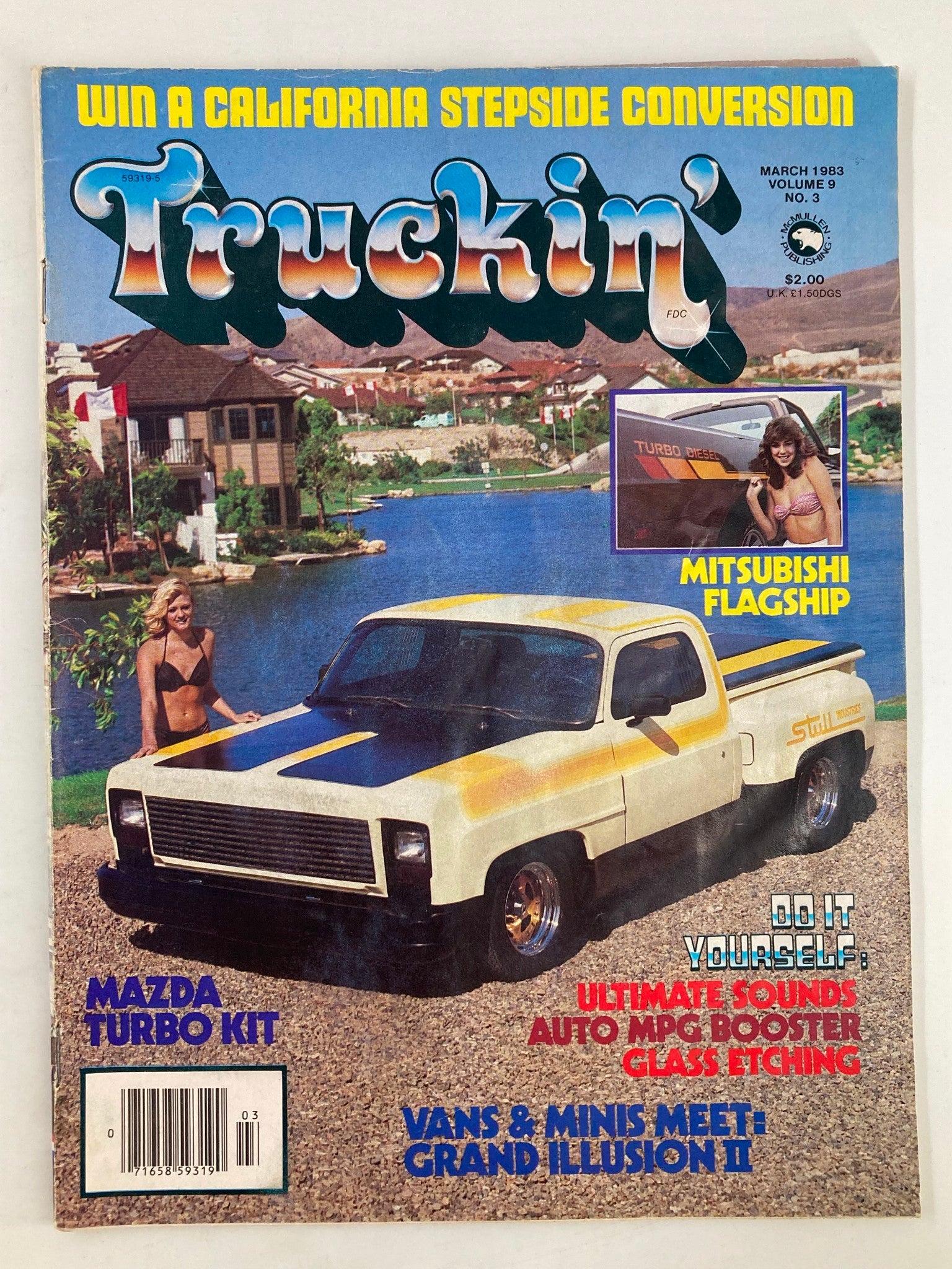 VTG Truckin Magazine March 1983 Vans & Minis Meet Grand Illusion II No Label