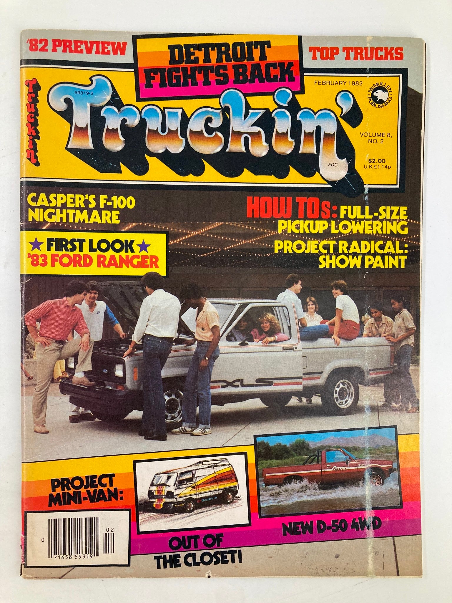 VTG Truckin Magazine February 1982 Casper's F-100 Nightmare No Label