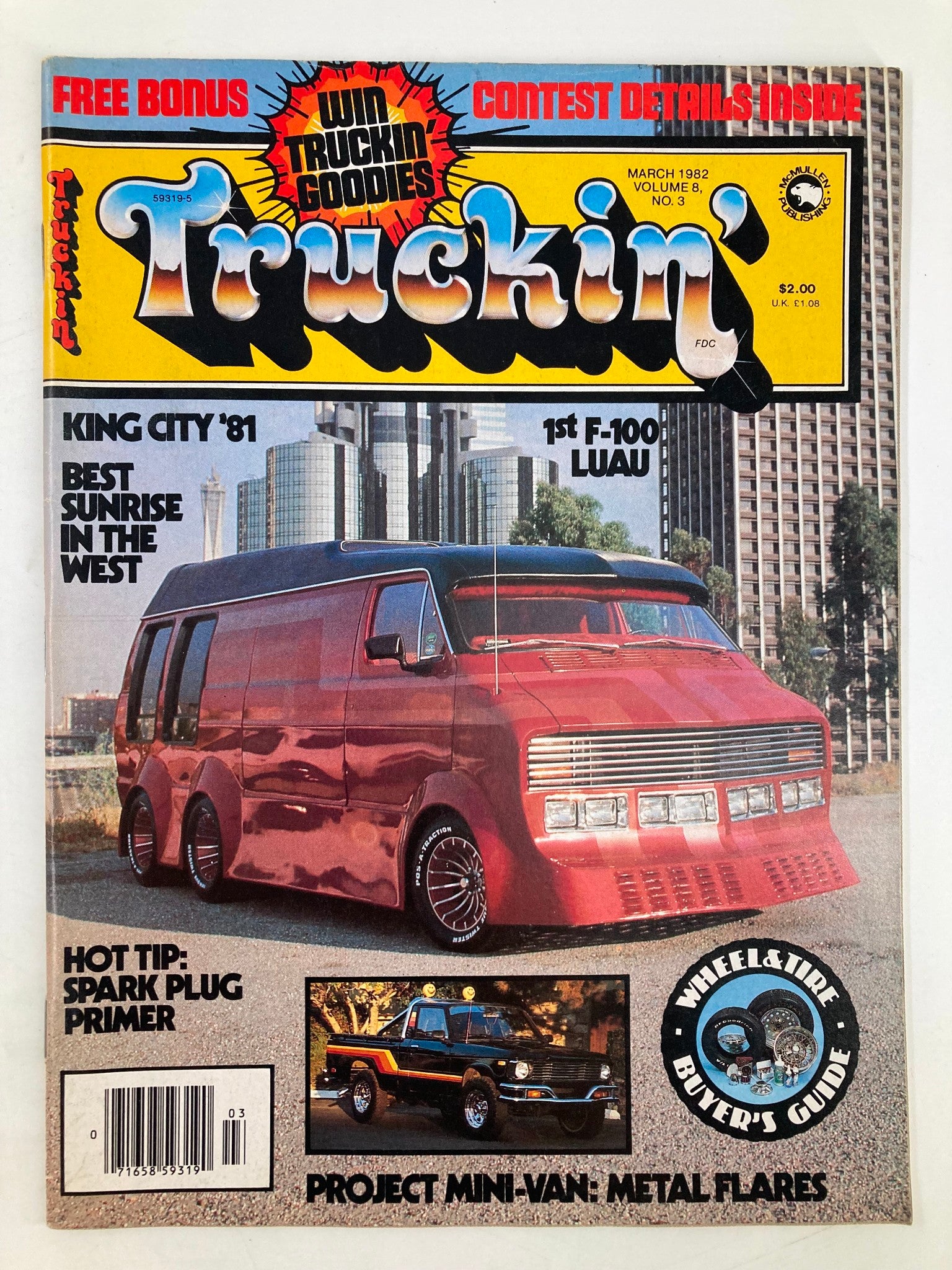 VTG Truckin Magazine March 1982 King City '81 Best Sunrise in the West No Label