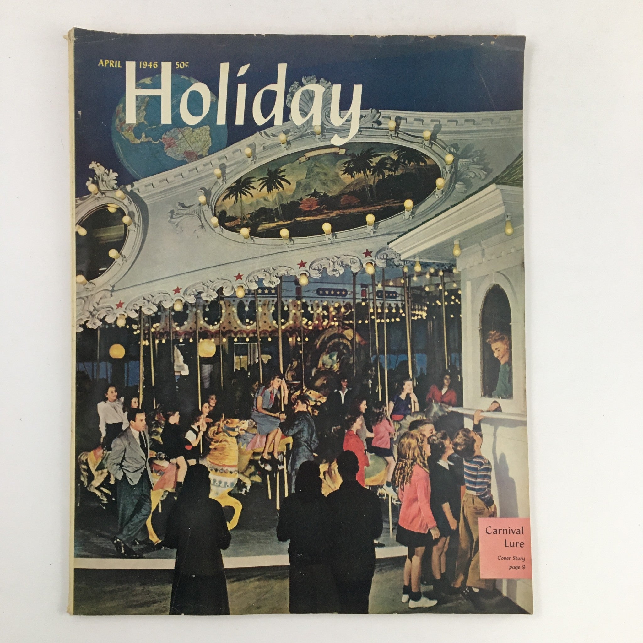 Holiday Magazine April 1946 Carnival Lure & Cherry Blossoms No Label