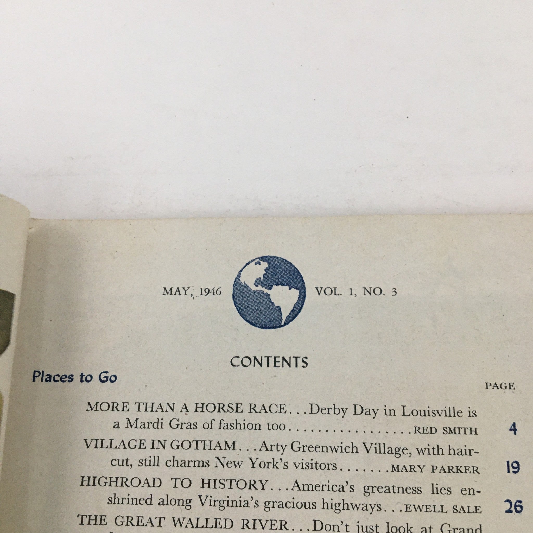 Holiday Magazine May 1946 More Than A Horse Race in Louisville No Label