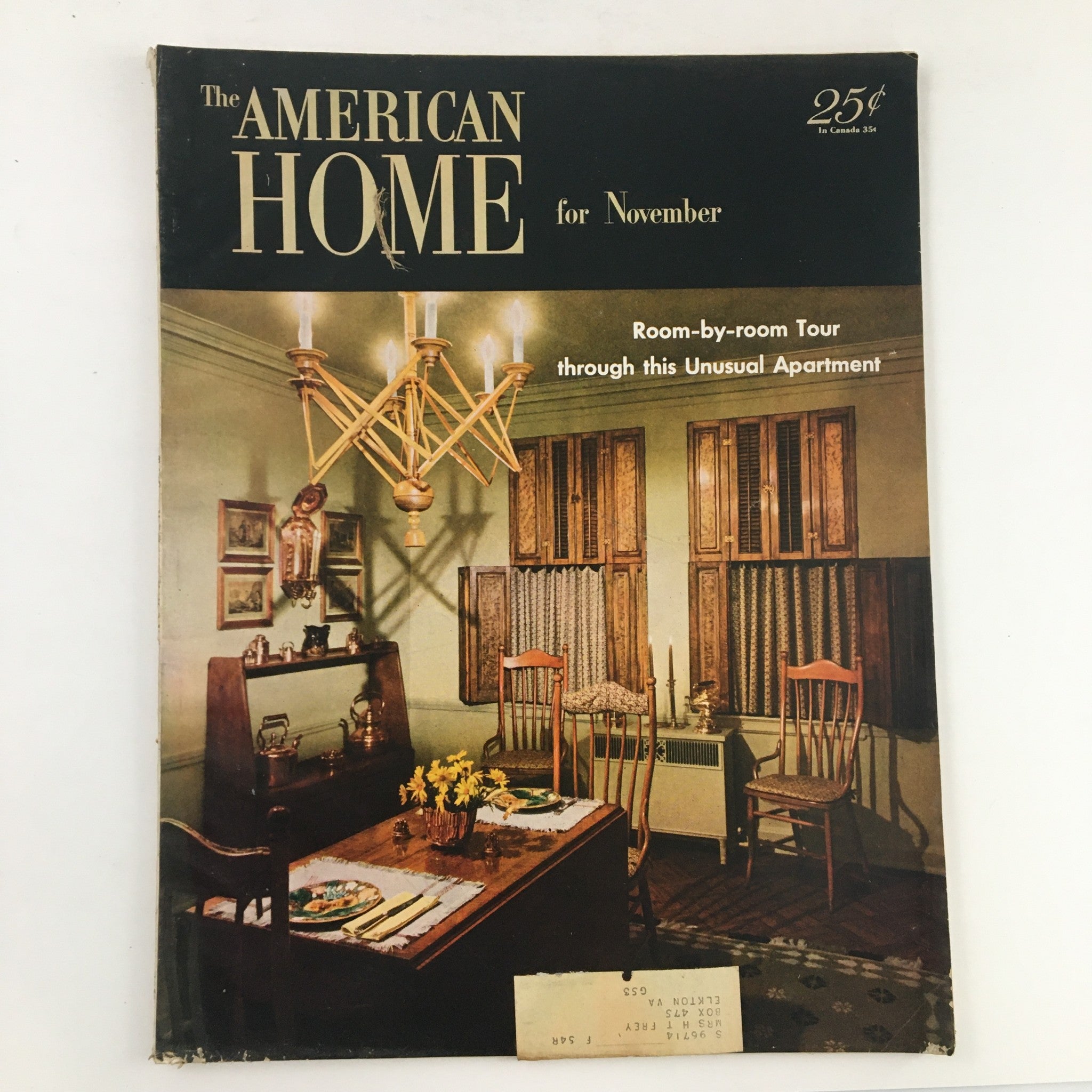 The American Home Magazine November 1953 How To Foam Rubber a Chair Seat