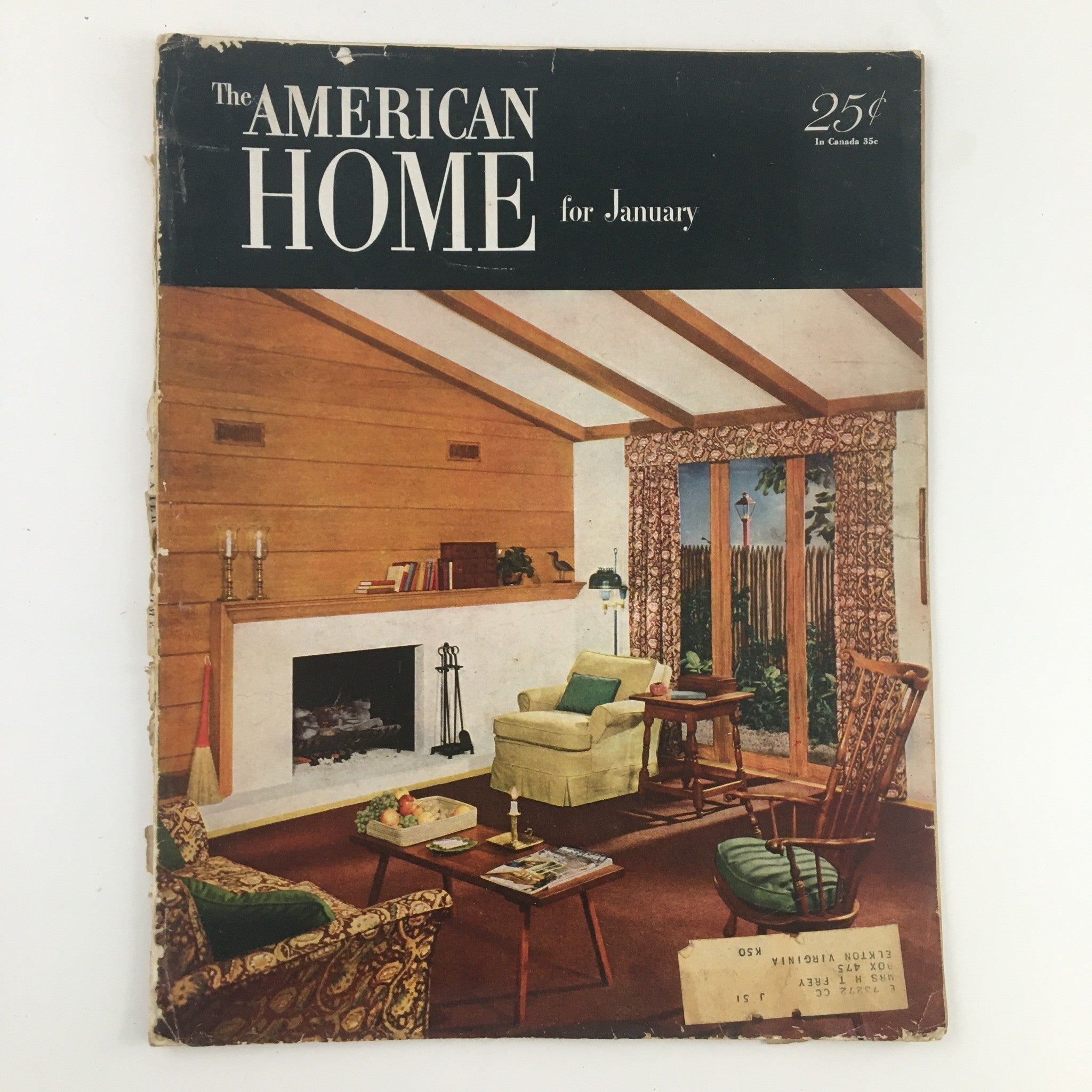 American Home Magazine January 1951 Same Space Look at It Three Ways