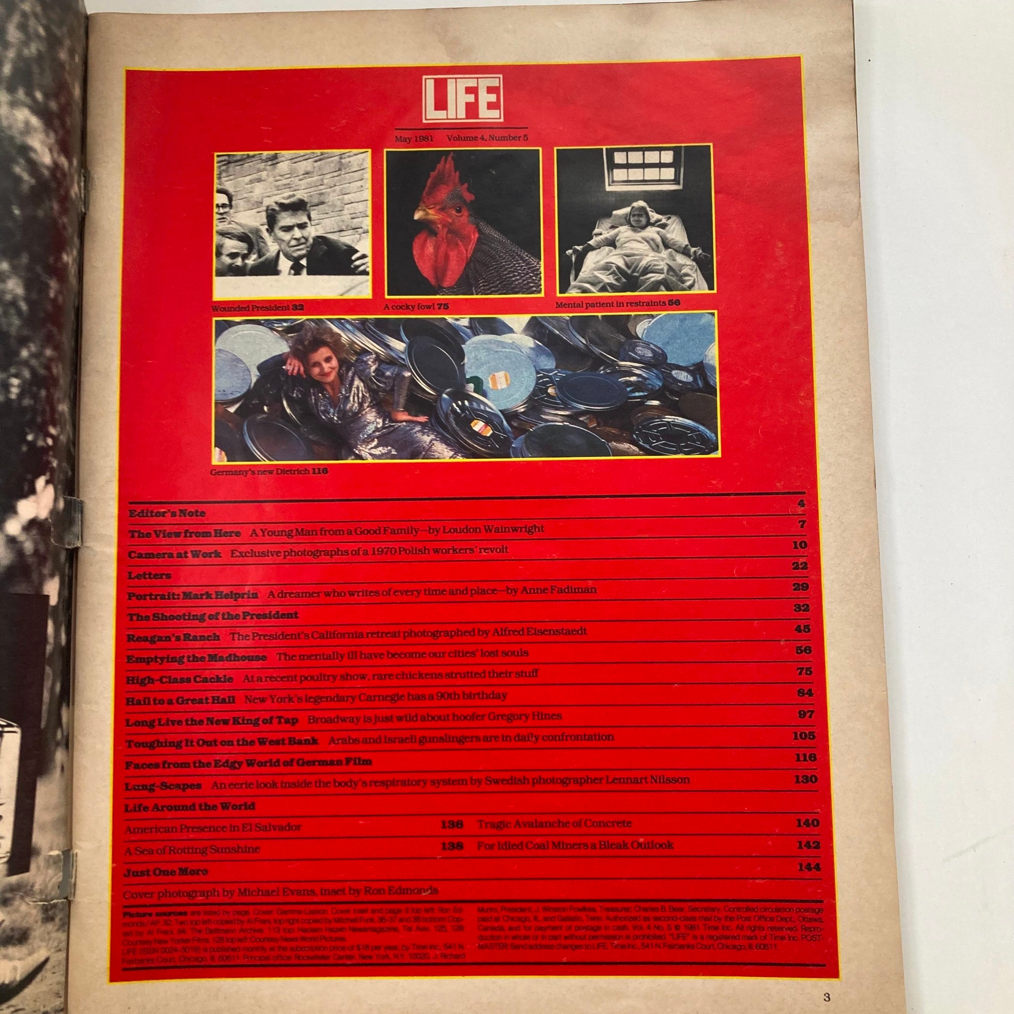 RES*VTG Life Magazine May 1981 Vol 4 No. 5 Ronald Reagan Mountain Ranch No Label