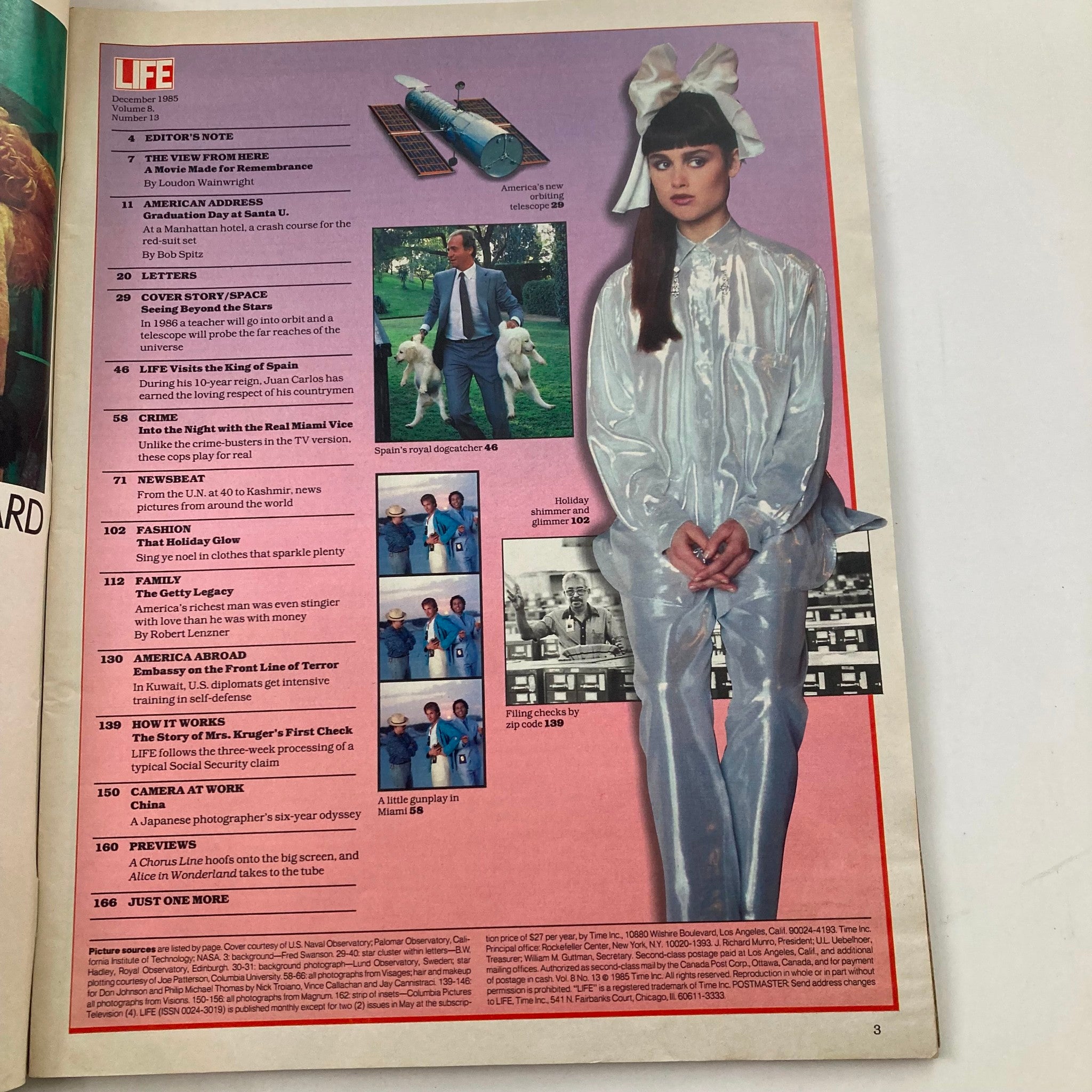VTG Life Magazine December 1985 Vol 8 No. 13 Seeing Beyond The Stars