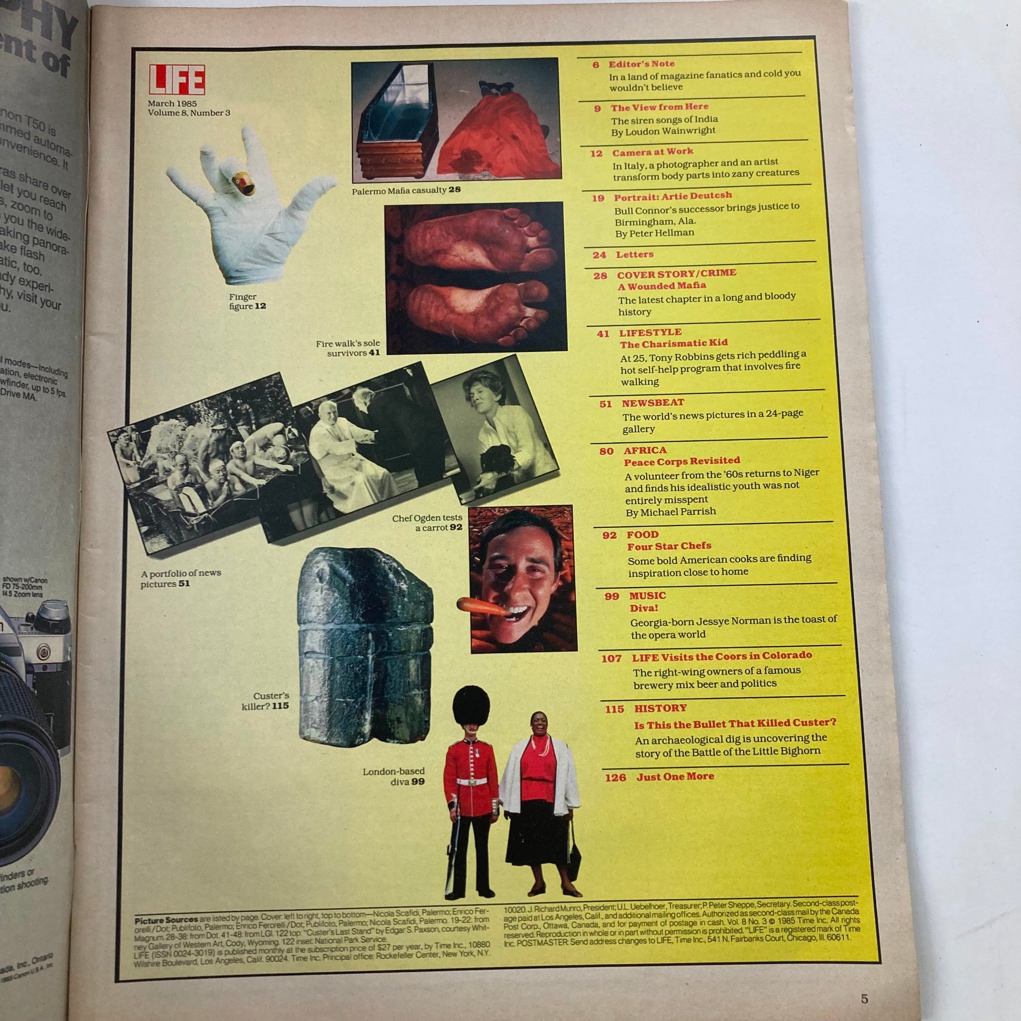 VTG Life Magazine March 1985 Vol 8 No. 3 Fire Walk's Sole Survivors