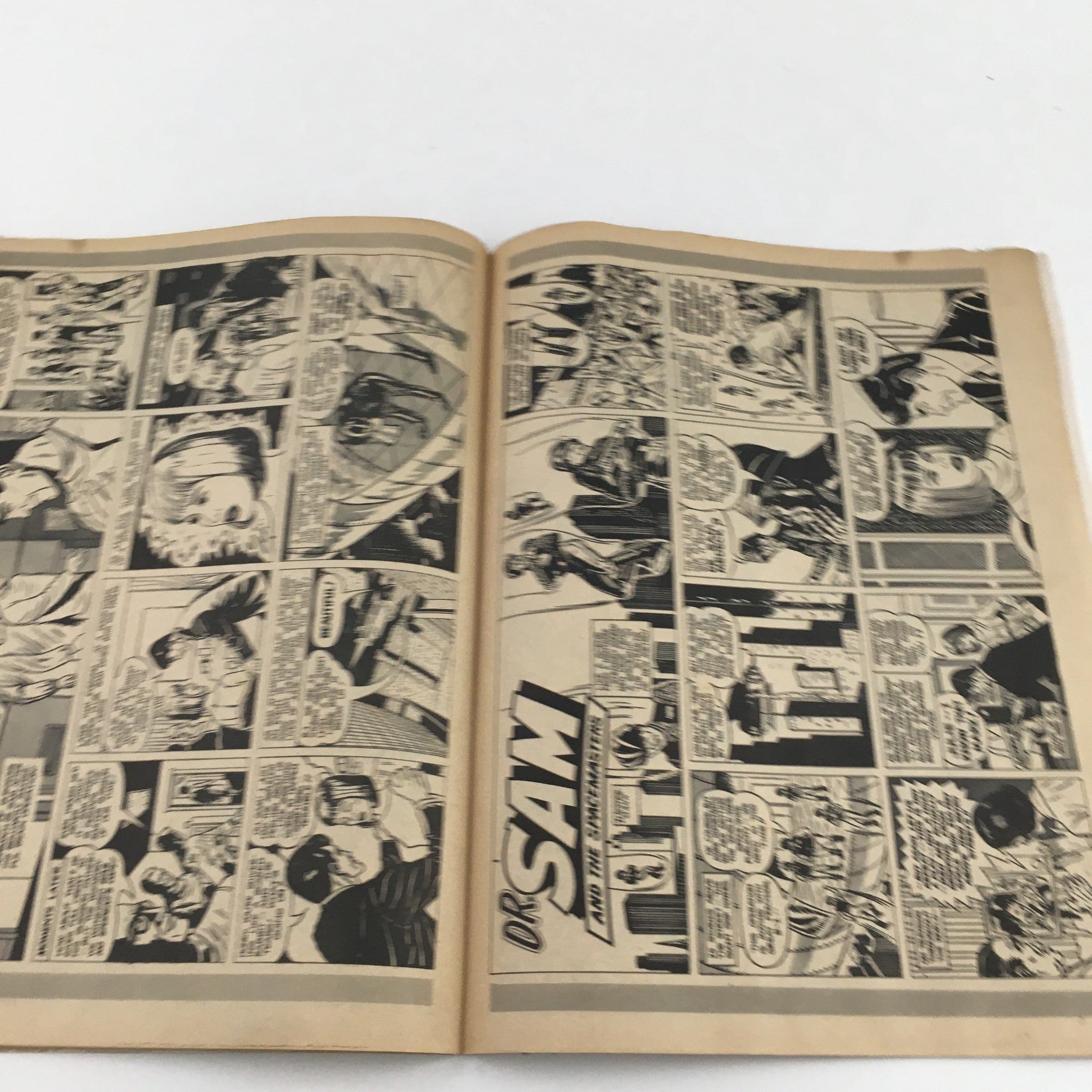 A comic strip from Popular Cartoons January 1968, presenting characters and storylines characteristic of mid-20th century cartoon culture.