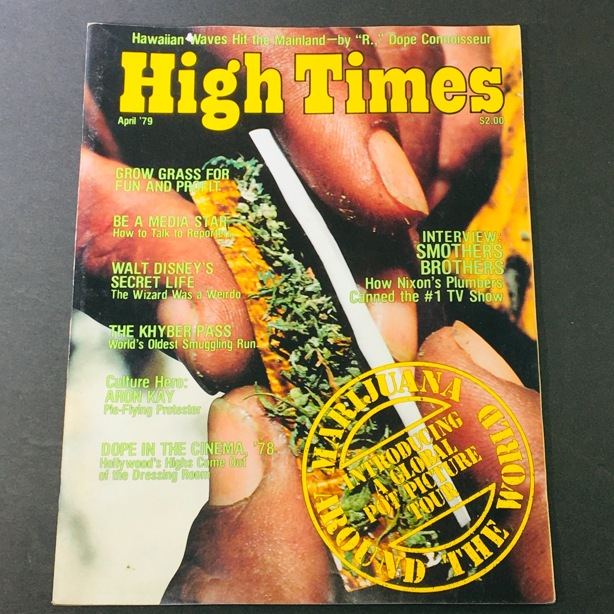 VTG High Times Magazine April 1979 - Smother's Brothers & Richard Nixon Plumbers