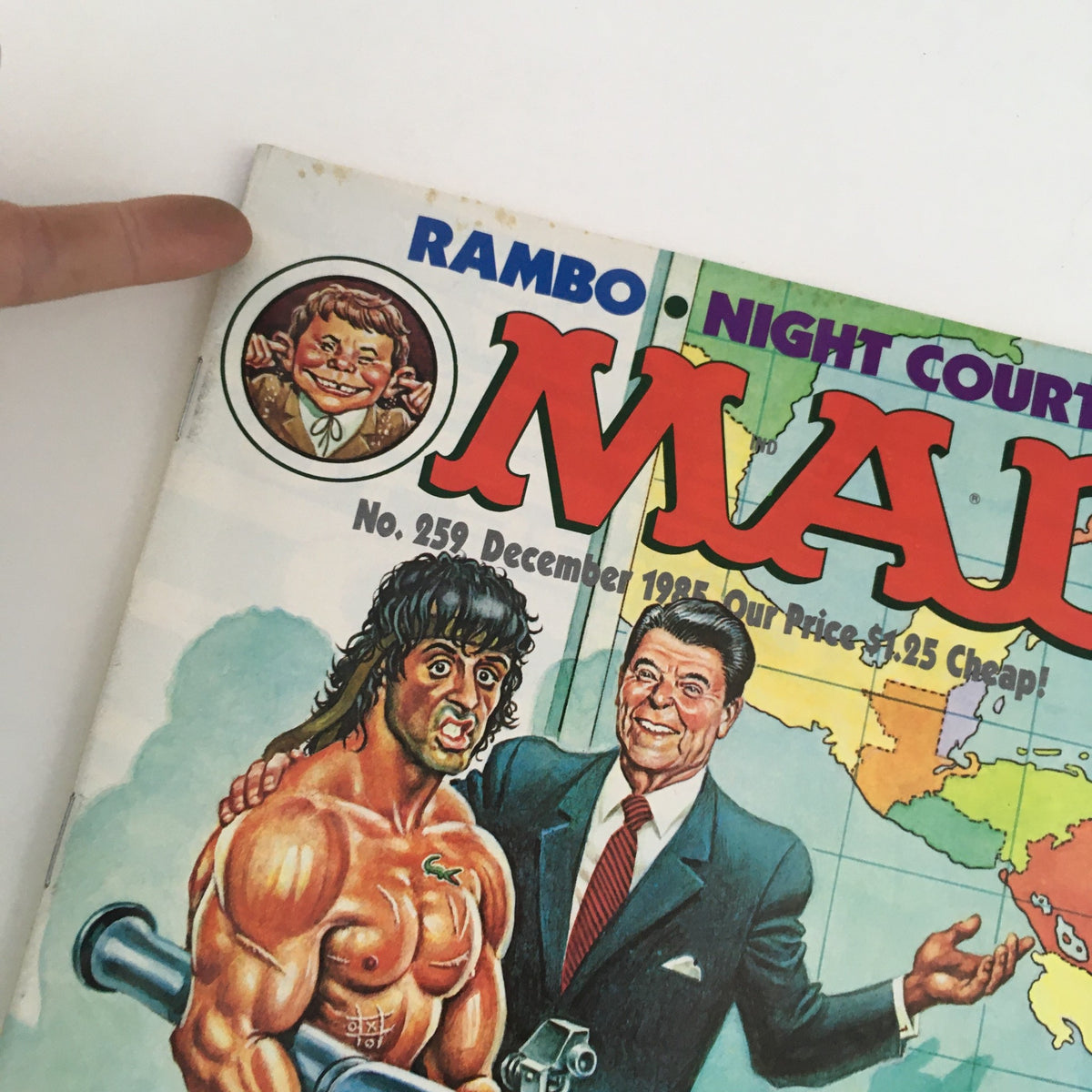 Mad Magazine Dec 1985 Rambo Reagan