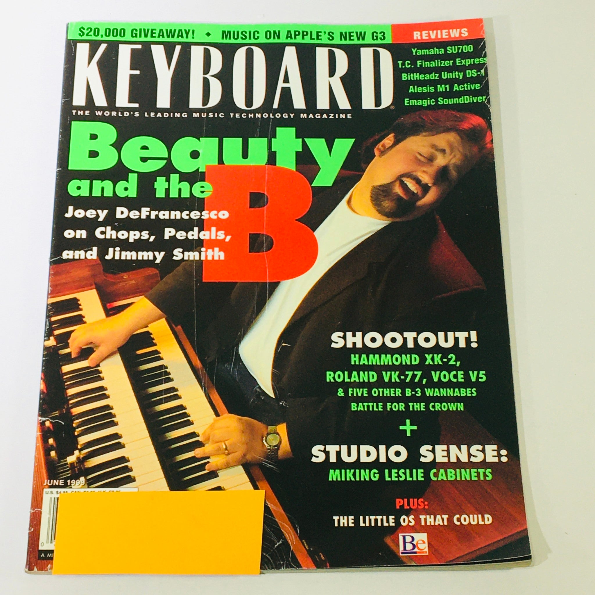 Keyboard Magazine June 1999 - Joey DeFrancesco on Chops & Jimmy Smiths on Pedals