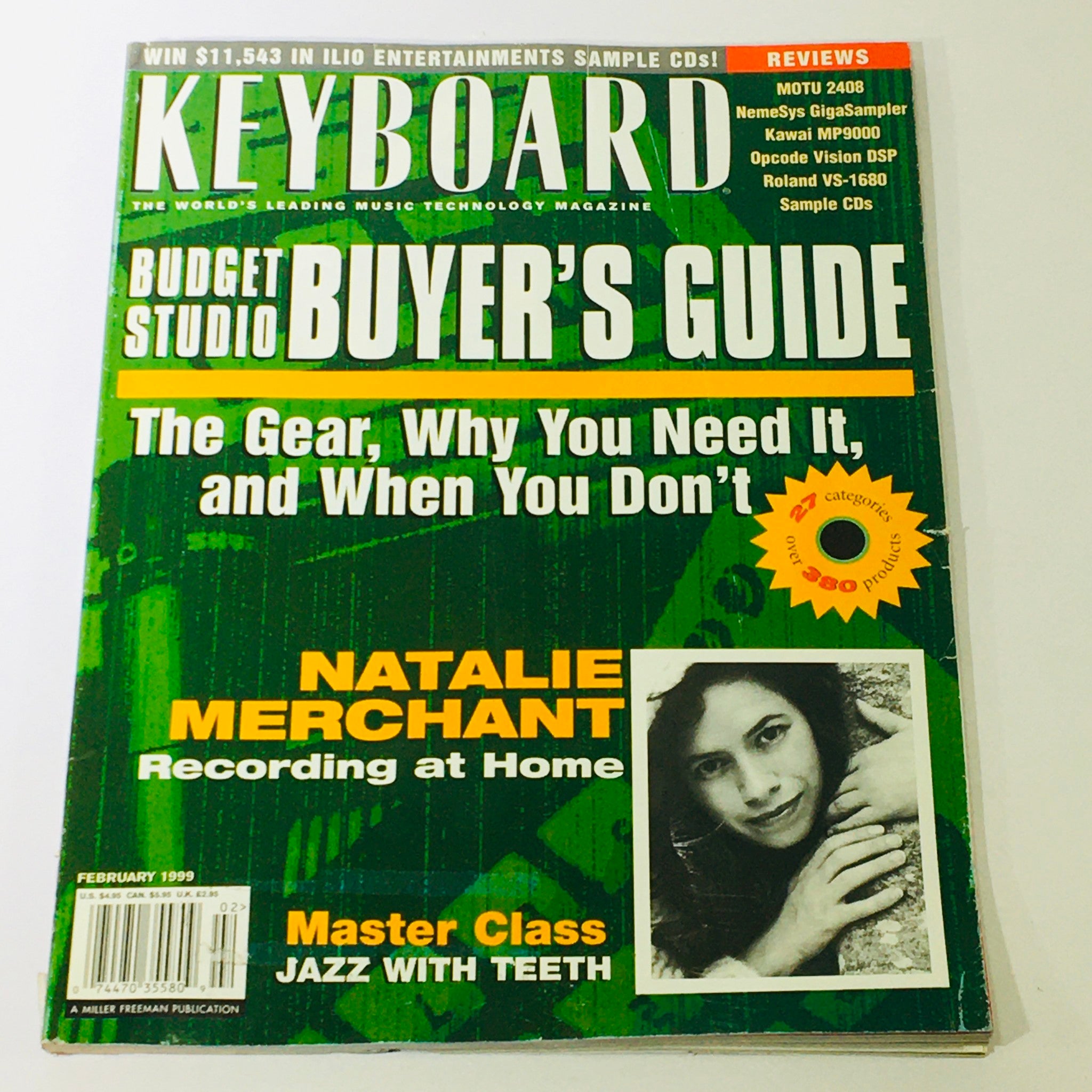 Keyboard Magazine February 1999 - Natalie Merchant & Master Class with Teeth