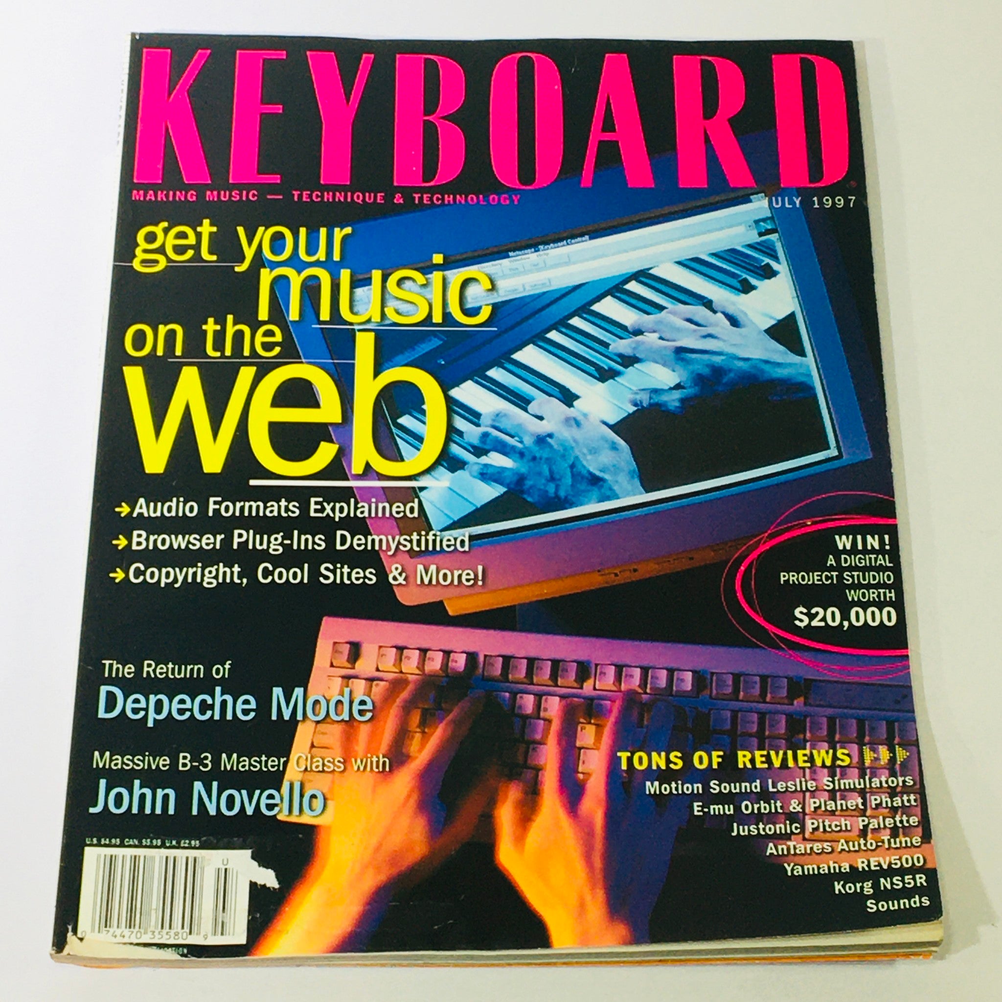 Keyboard Magazine July 1997 - Depeche Mode Return & John Navello Master Class