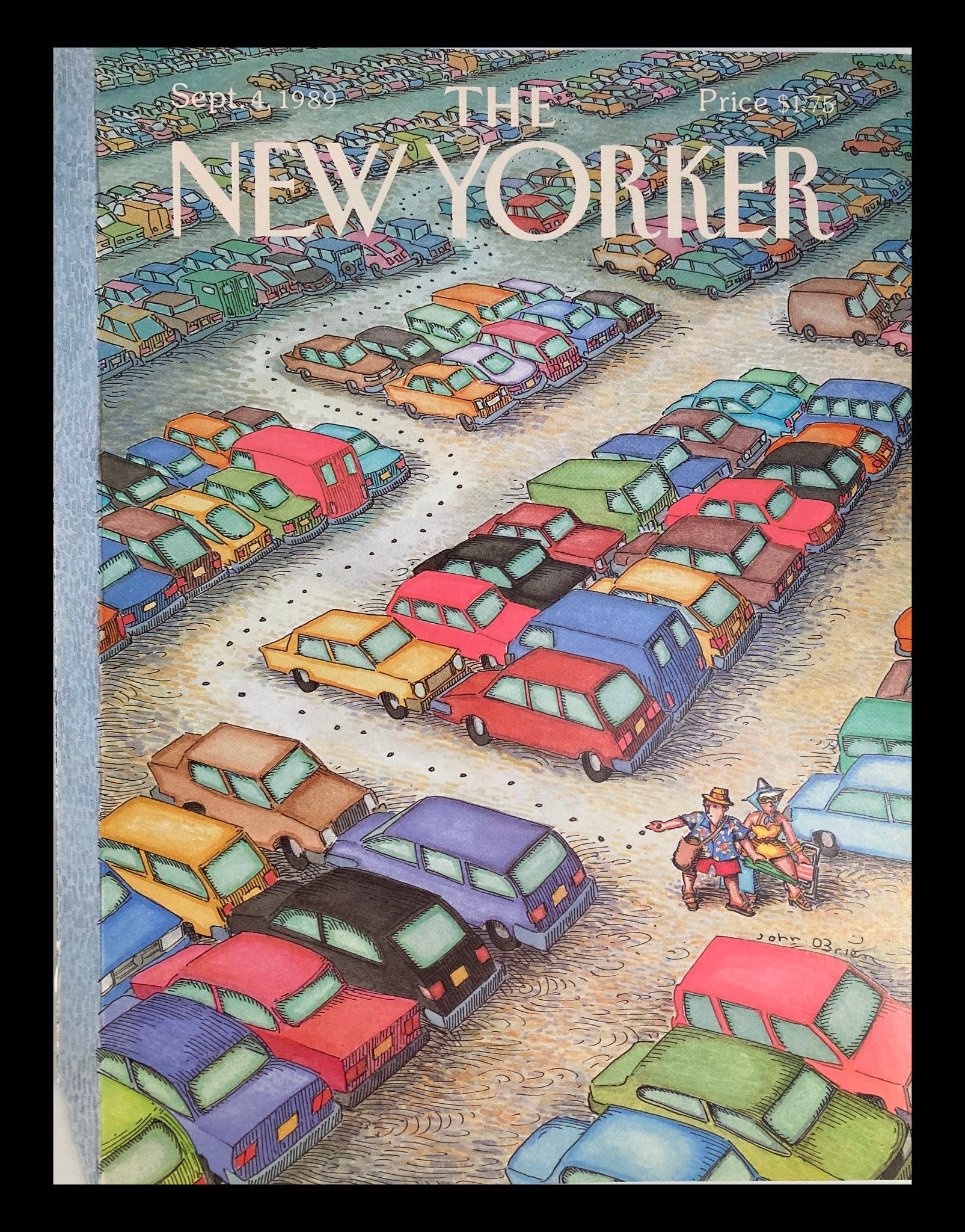 COVER ONLY The New Yorker September 4 1989 Parking Spot by John O'Brien