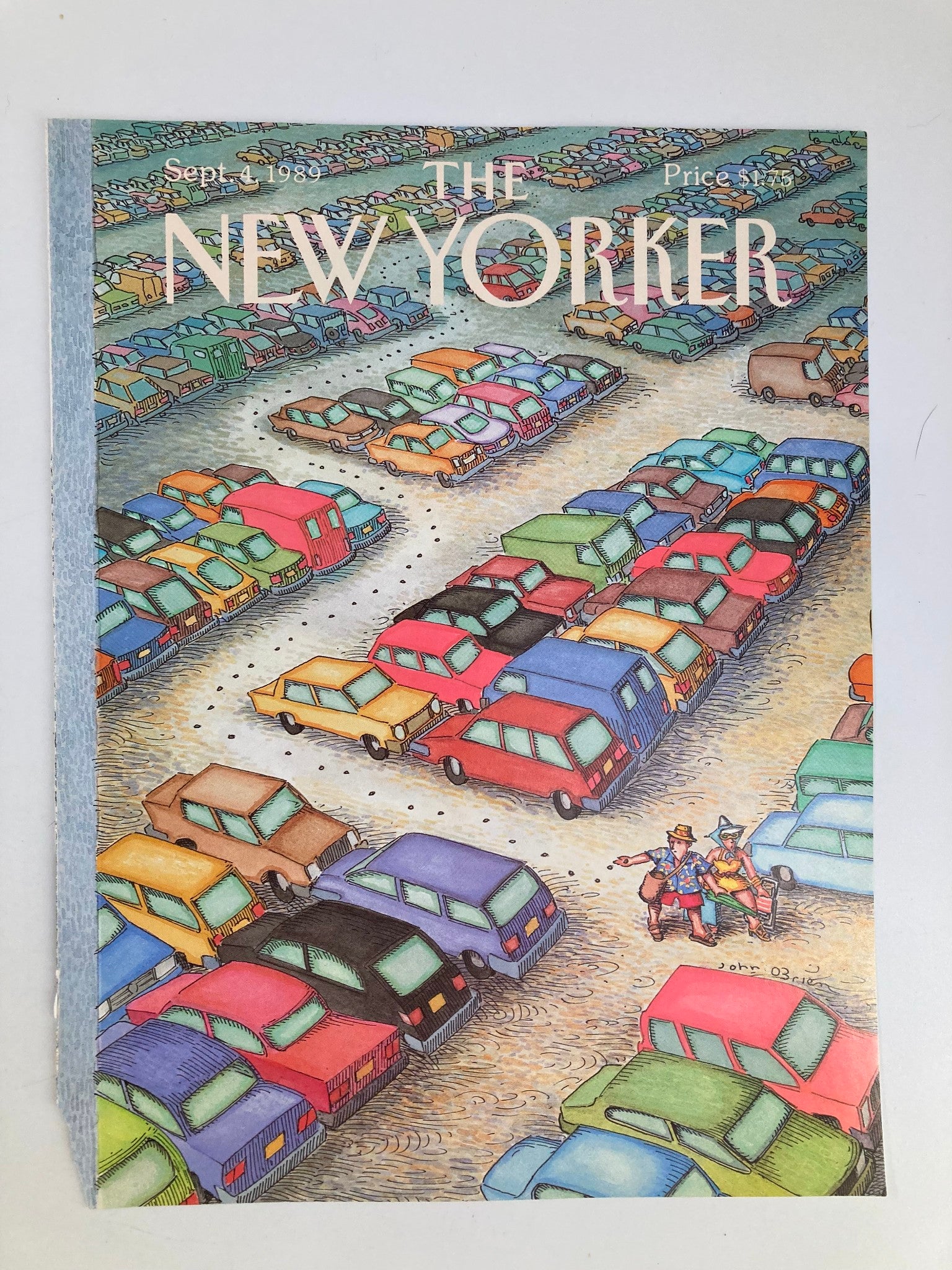 COVER ONLY The New Yorker September 4 1989 Parking Spot by John O'Brien