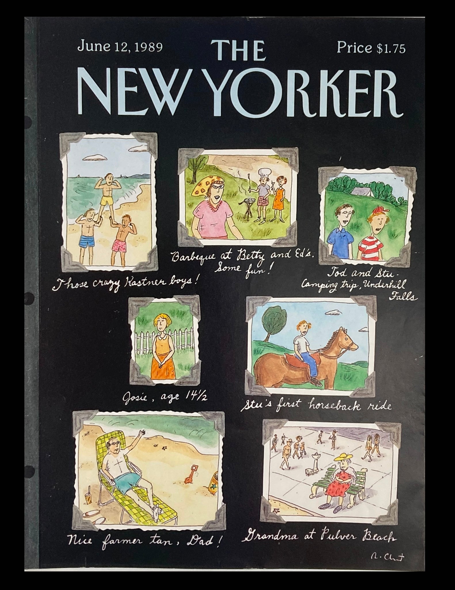 COVER ONLY The New Yorker June 12 1989 Photo Album by Roz Chast