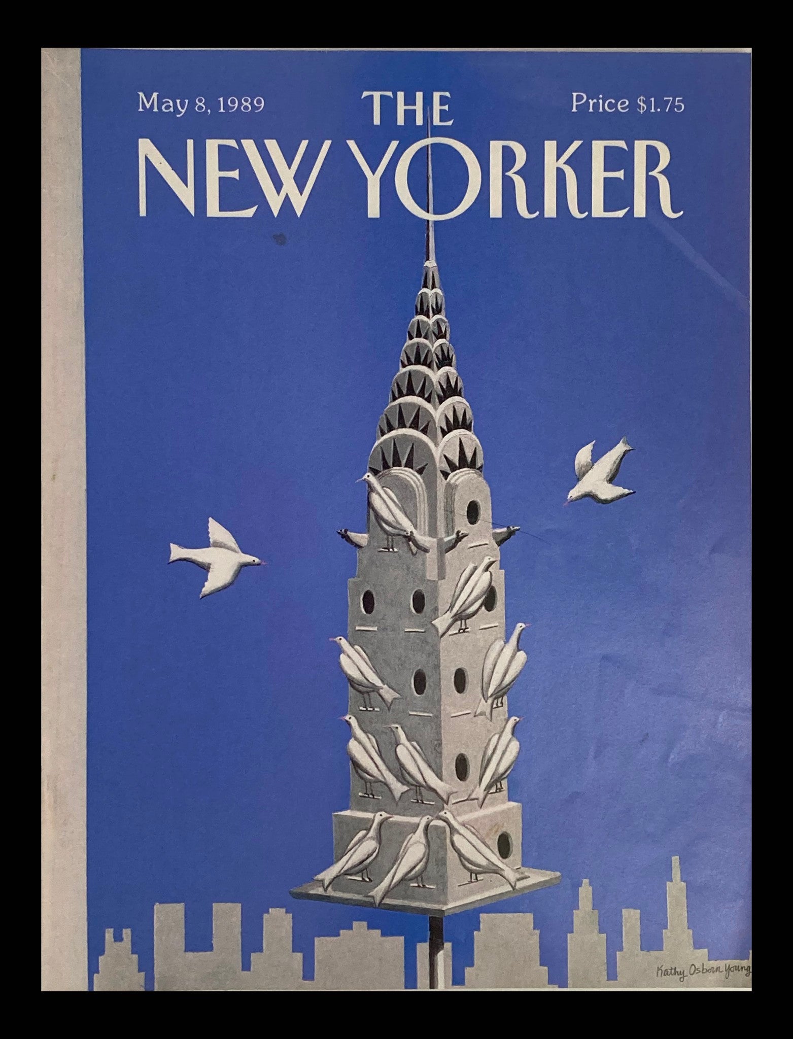 COVER ONLY The New Yorker May 8 1989 Bird House by Kathy Osborn Young