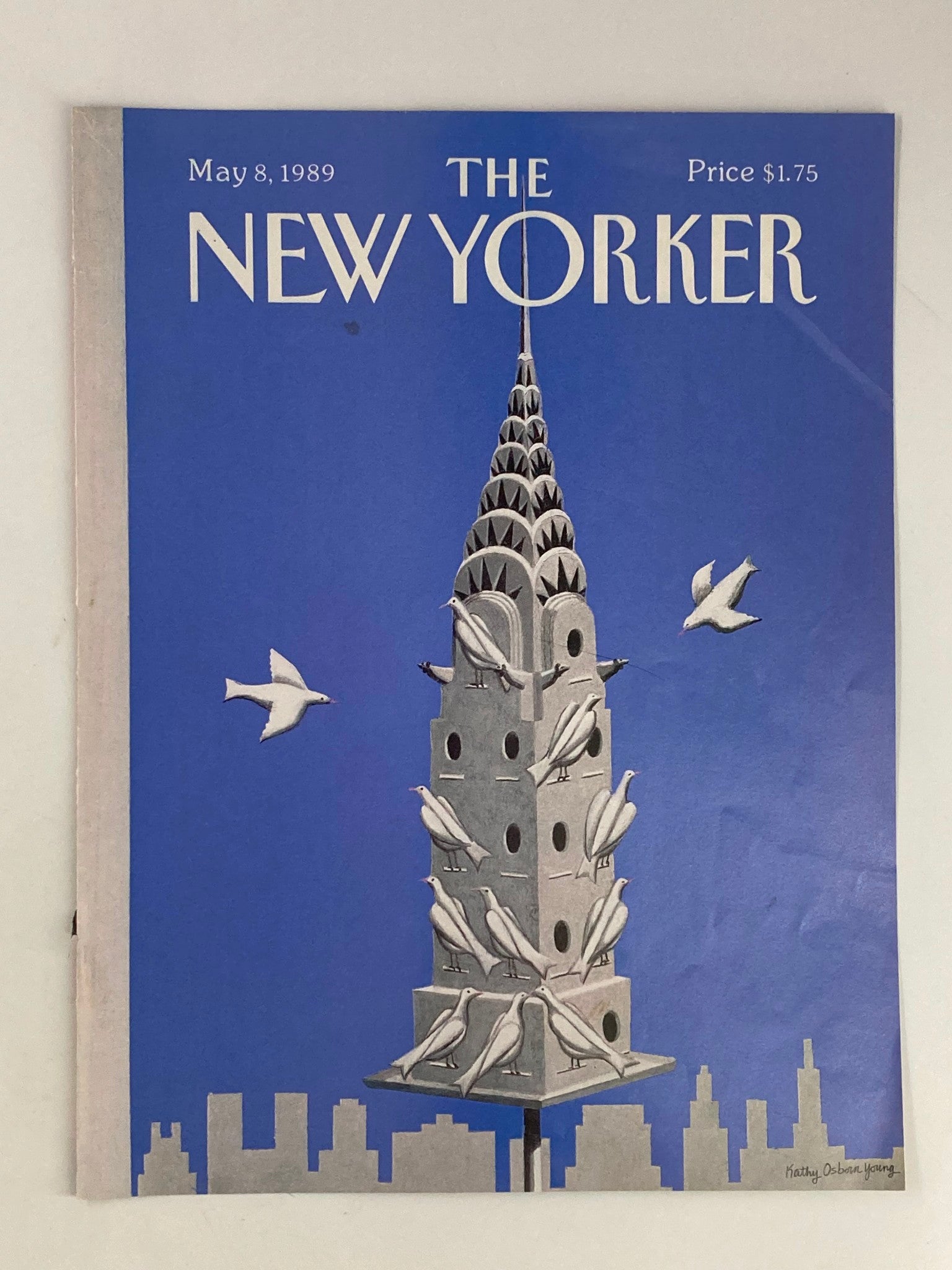 COVER ONLY The New Yorker May 8 1989 Bird House by Kathy Osborn Young