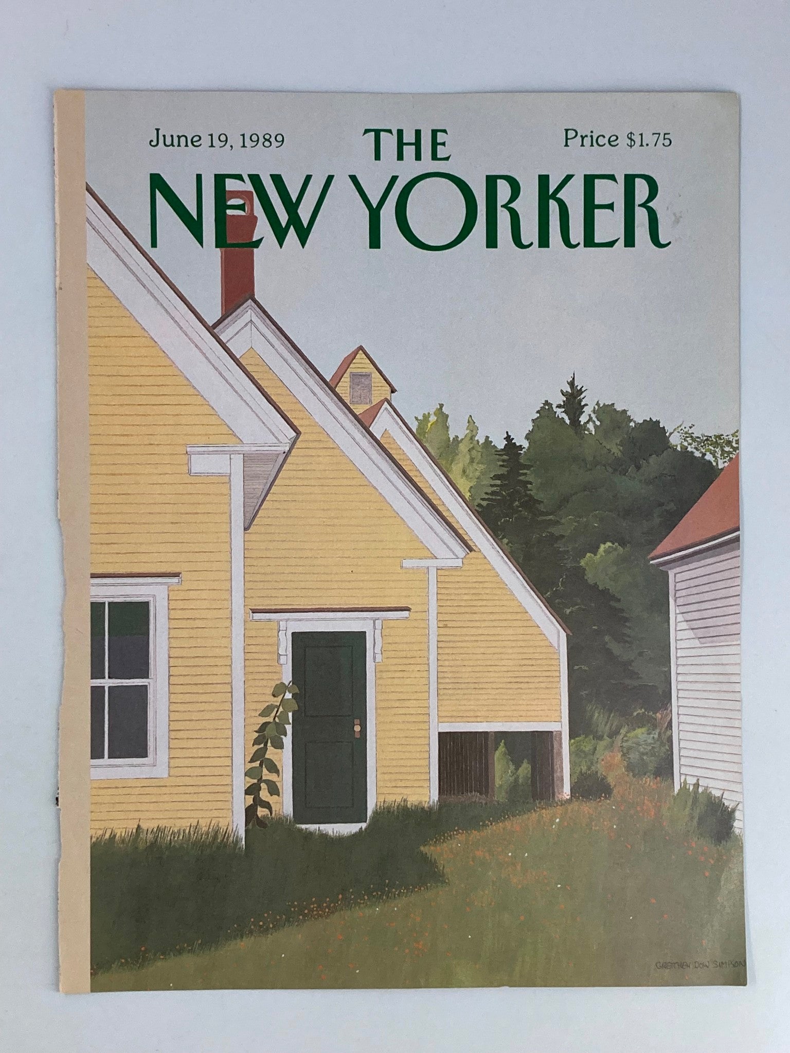 COVER ONLY The New Yorker June 19 1989 Empty Houses by Gretchen Dow Simpson