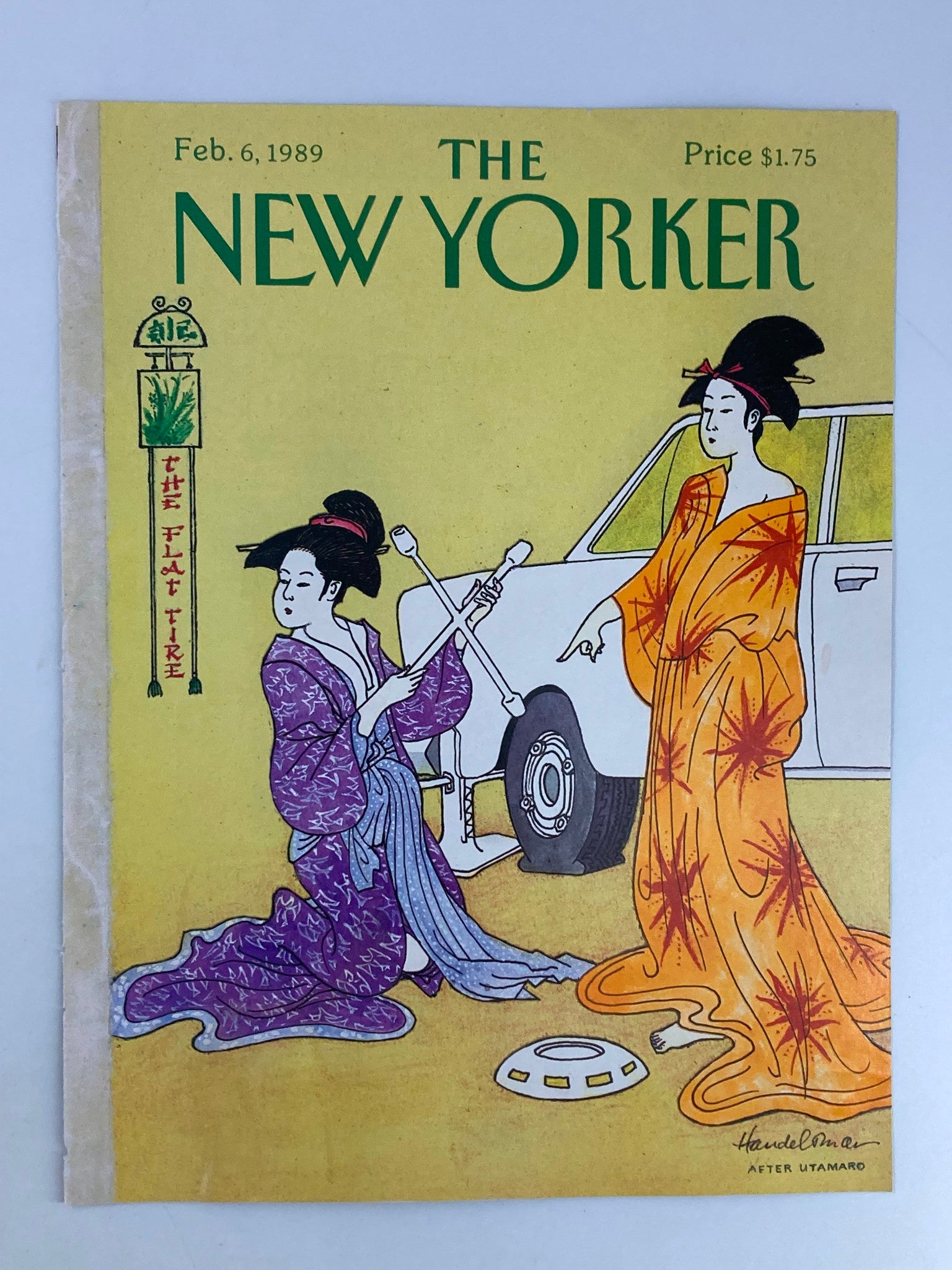 COVER ONLY The New Yorker February 6 1989 After Utamaro by J.B. Handelsman