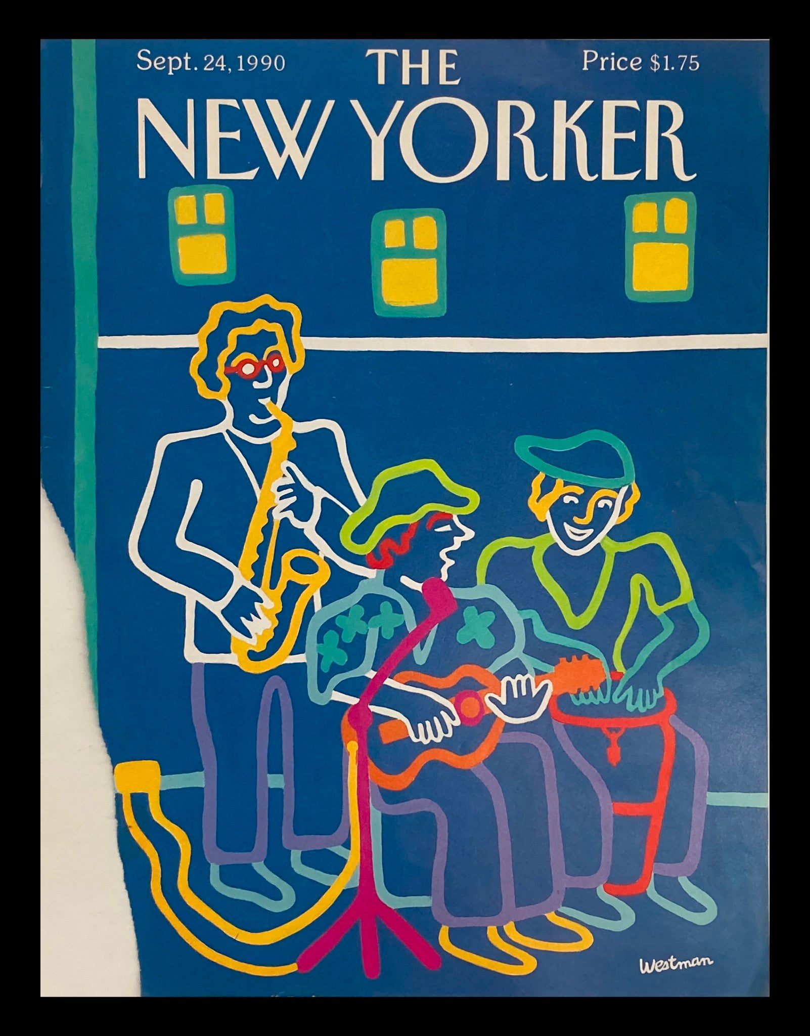 COVER ONLY The New Yorker September 24 1990 Musicians by Barbara Westman