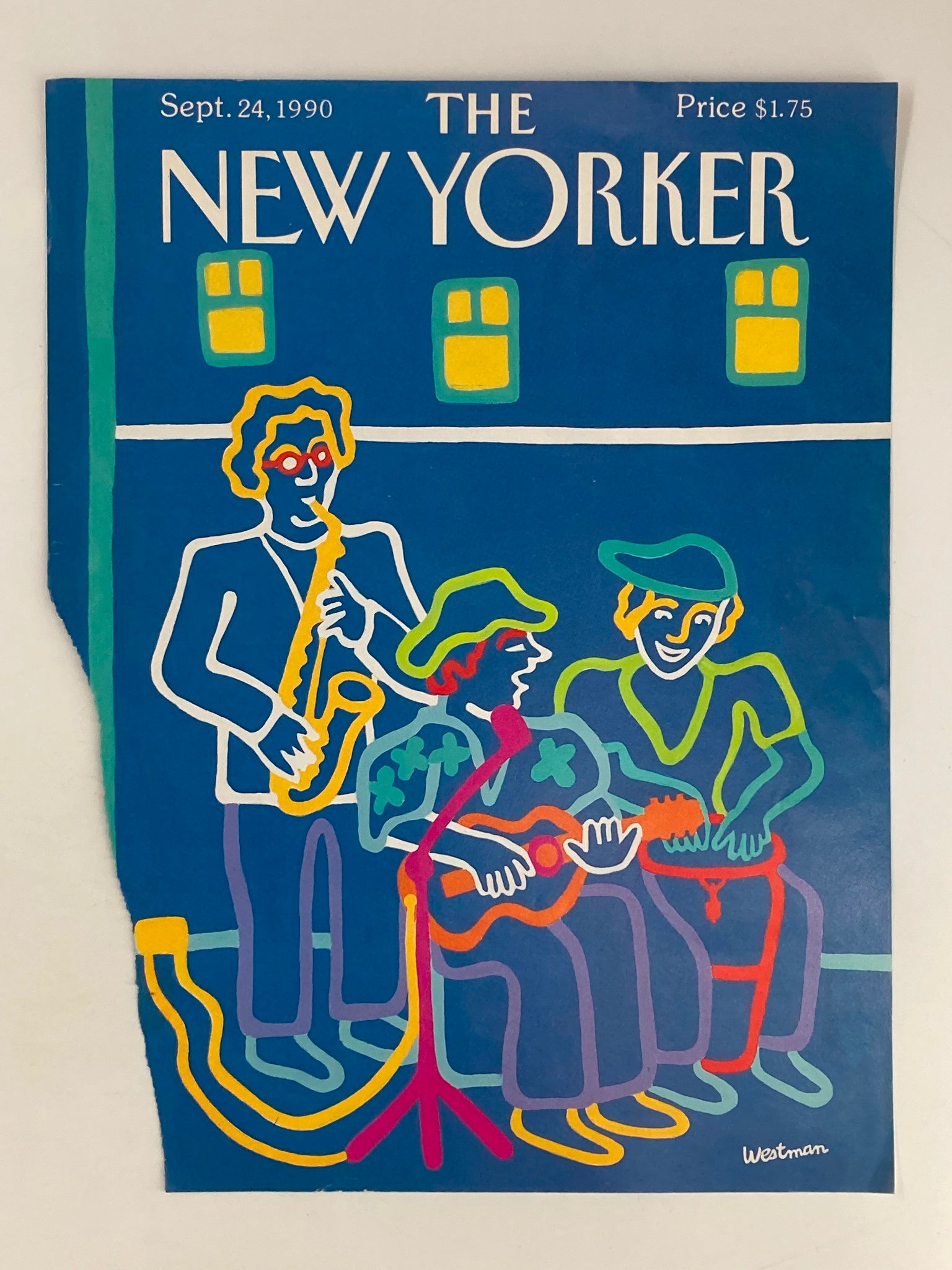 COVER ONLY The New Yorker September 24 1990 Musicians by Barbara Westman