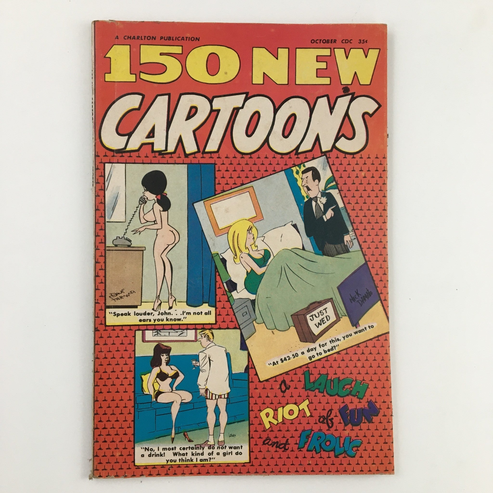 VTG 150 New Cartoons October 1970 No. 36 Charlton Joke Magazine