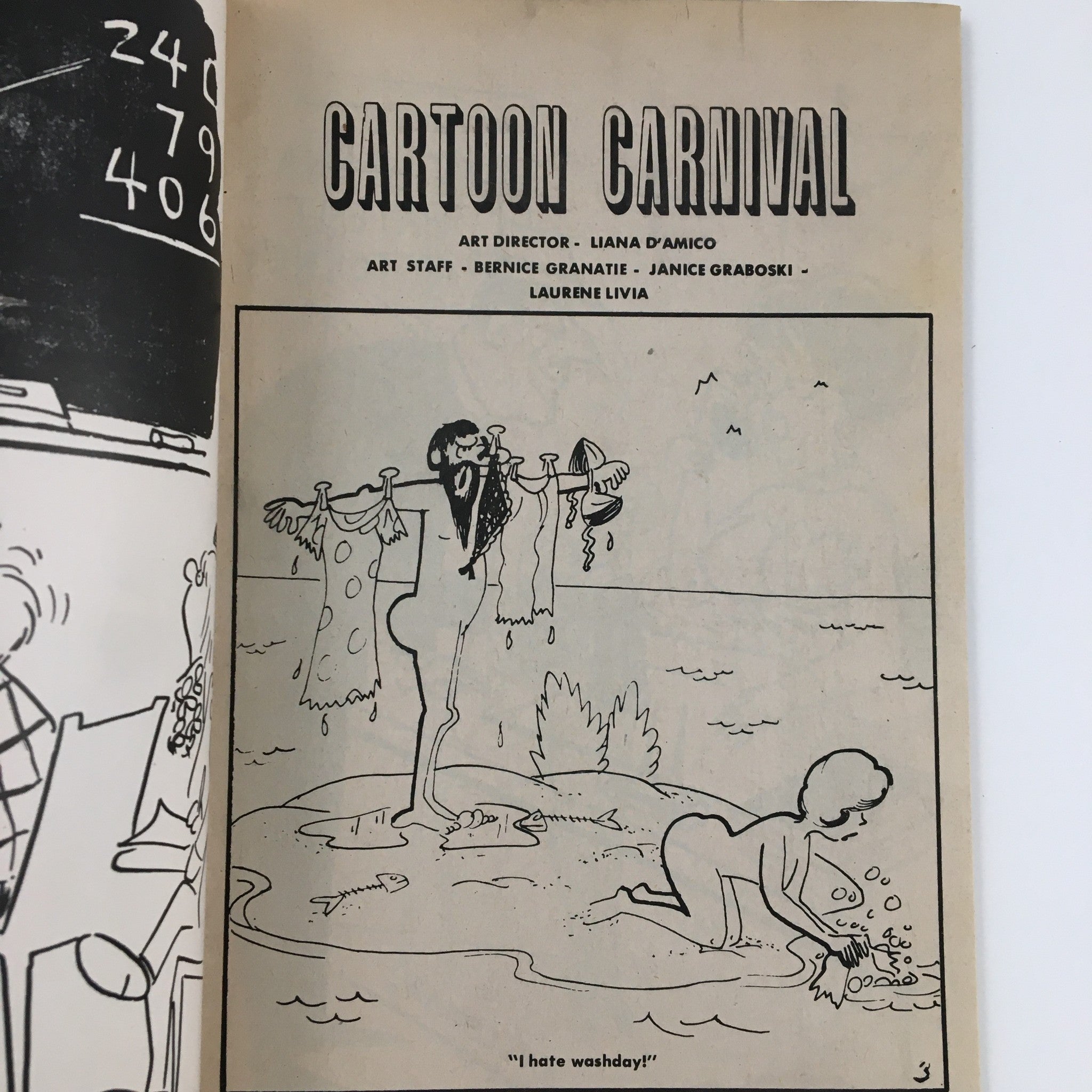 Cover page showcasing a humorous cartoon scene in VTG Cartoon Carnival July 1971 Vol. 9 No. 4 Charlton Joke Magazine, featuring characters engaged in whimsical antics.