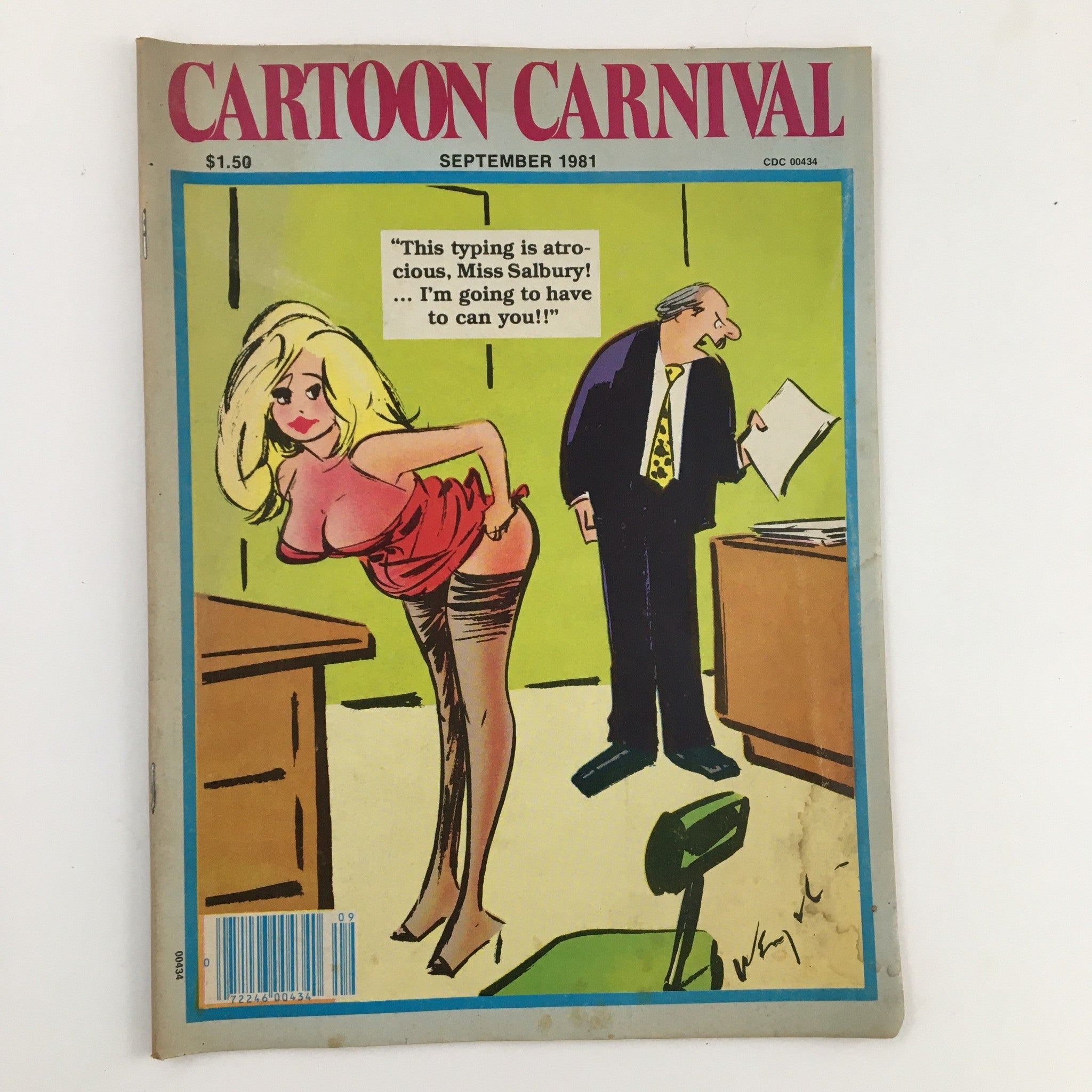 Cartoon Carnival Magazine September 1981 The Hooker Gets Hooked