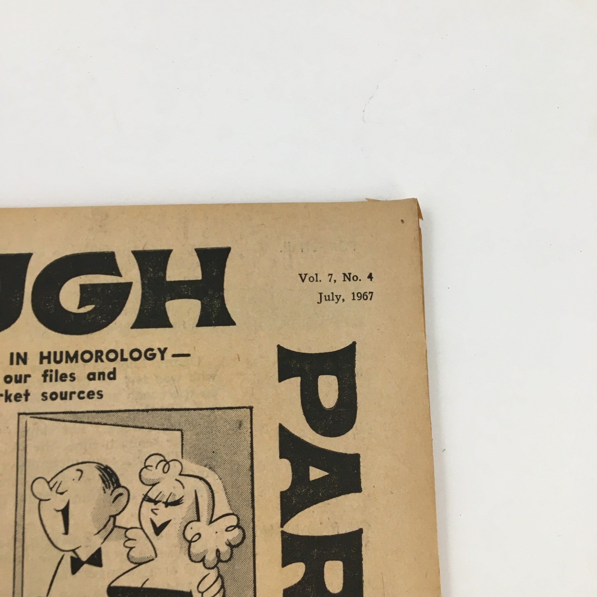 Laugh Parade Humor Magazine July 1967 Vol. 7 No. 4 New Approach in Humorology