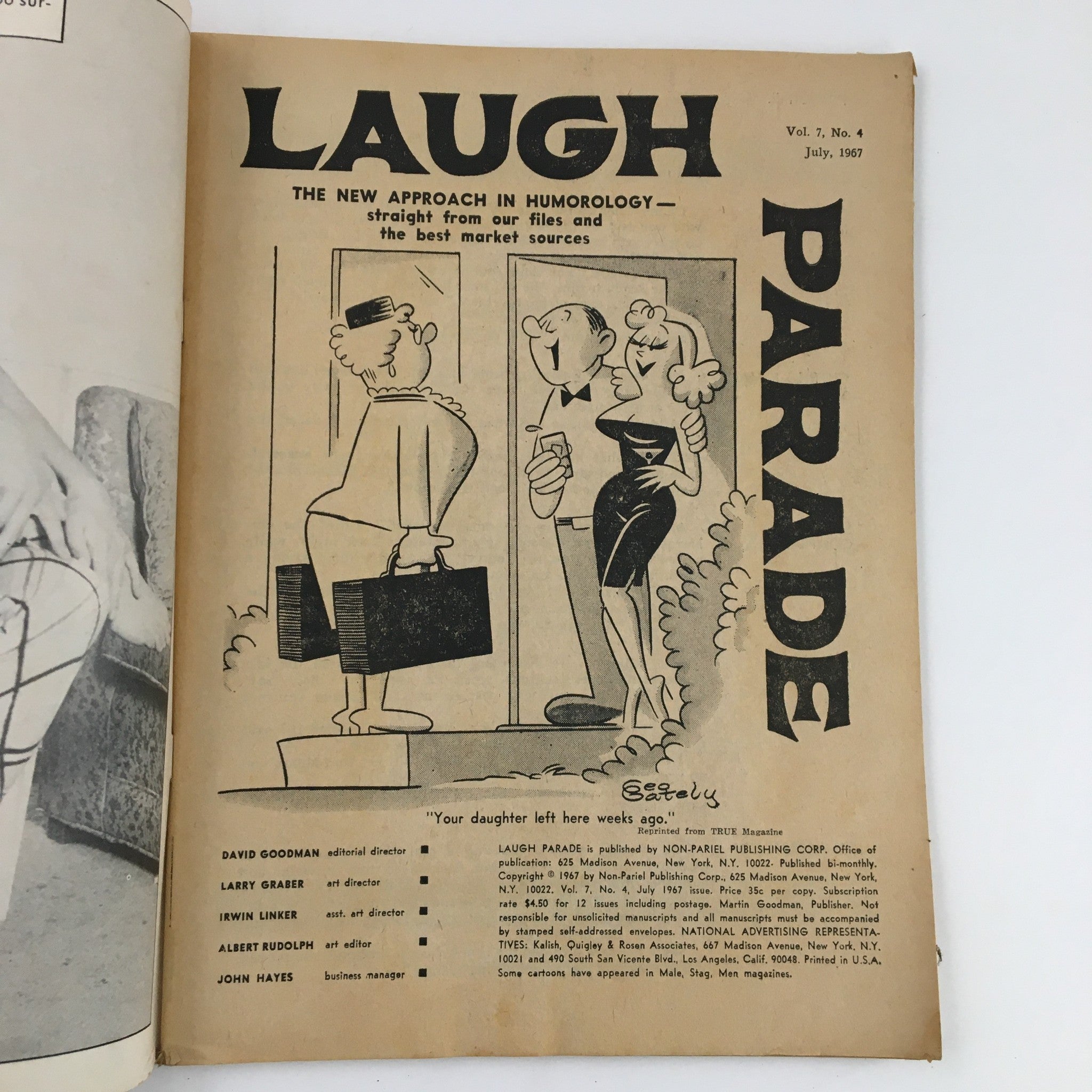 Laugh Parade Humor Magazine July 1967 Vol. 7 No. 4 New Approach in Humorology